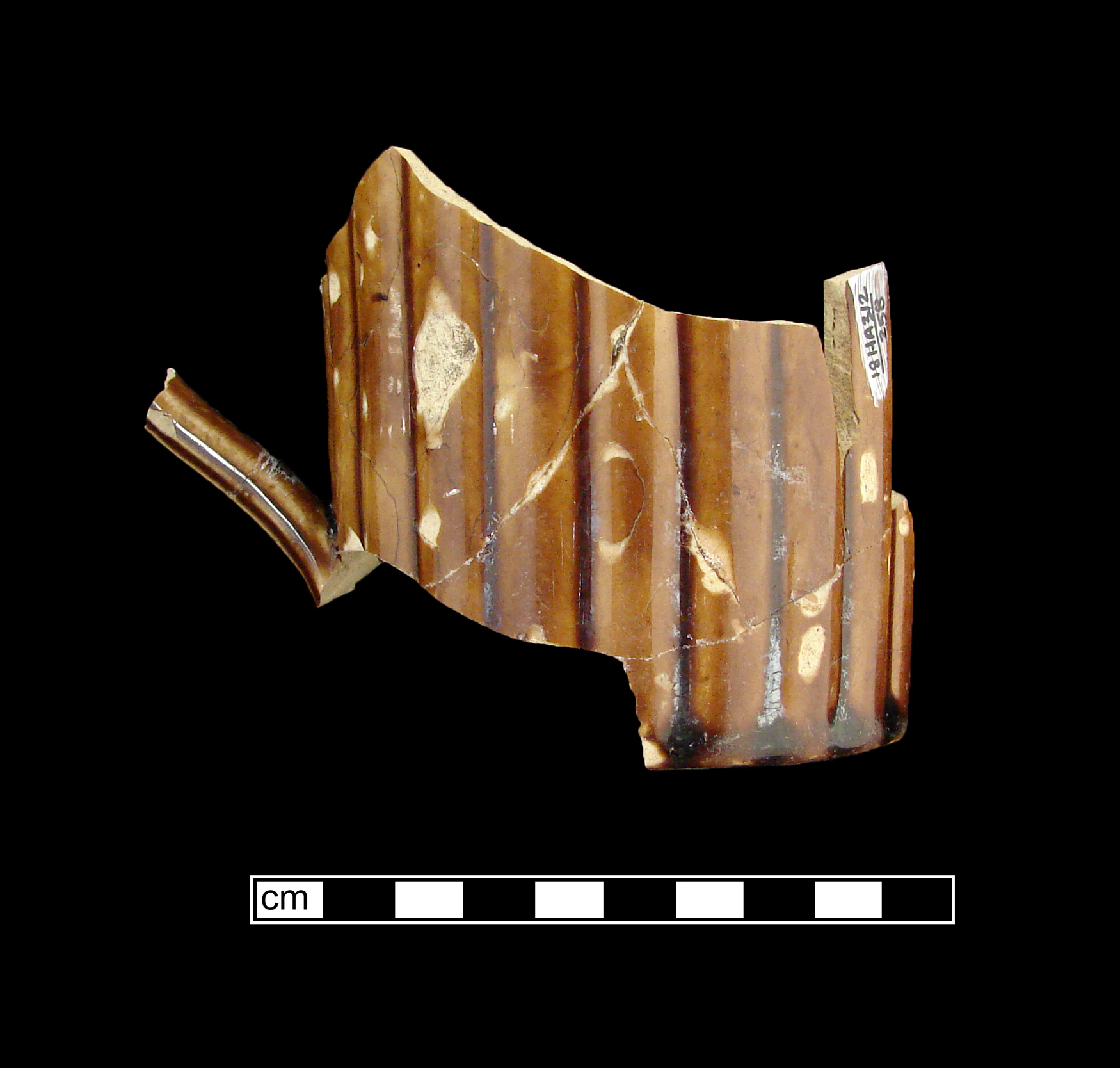 Image of Rockingham ware fragment.