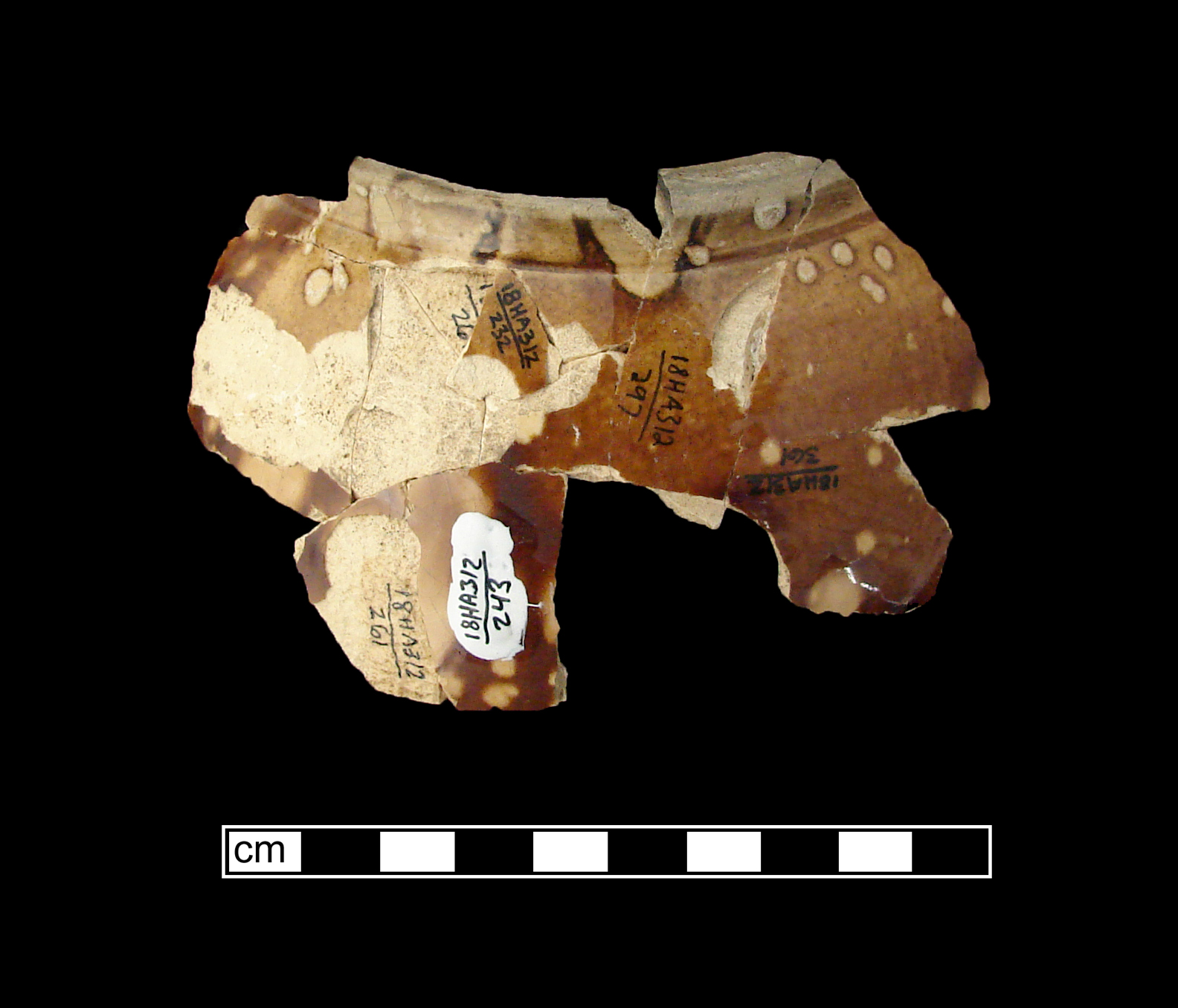 Image of Rockingham ware fragment.