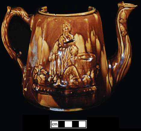 Image of Rockingham ware fragment.