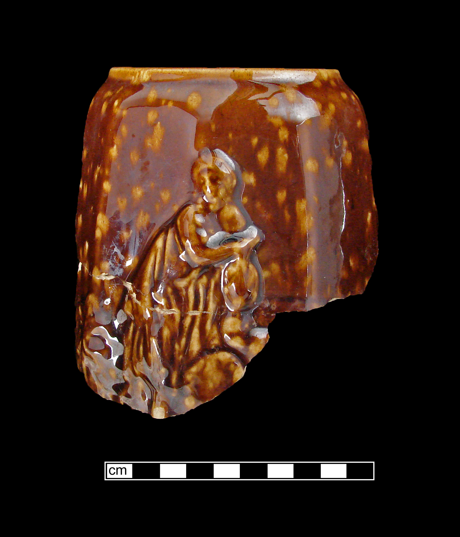 Image of Rockingham ware fragment.