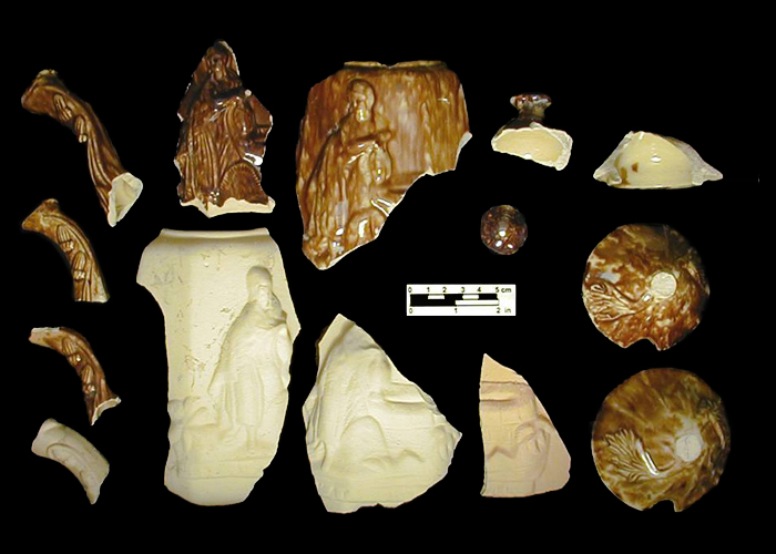 Image of Rockingham ware fragment.