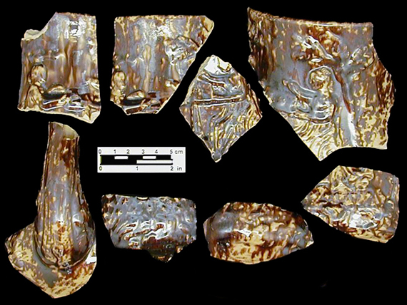 Image of Rockingham ware fragment.