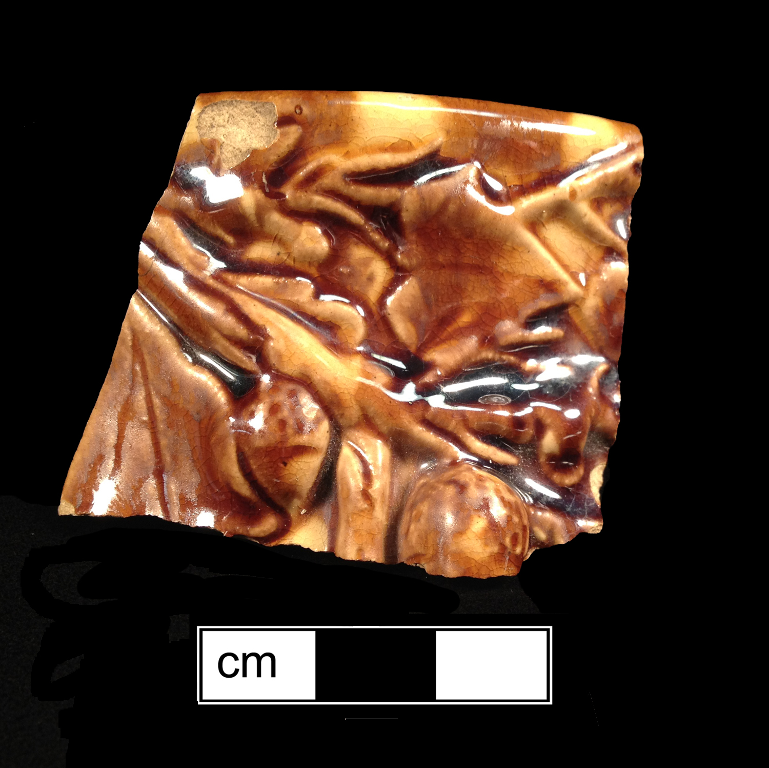 Image of Rockingham ware fragment.