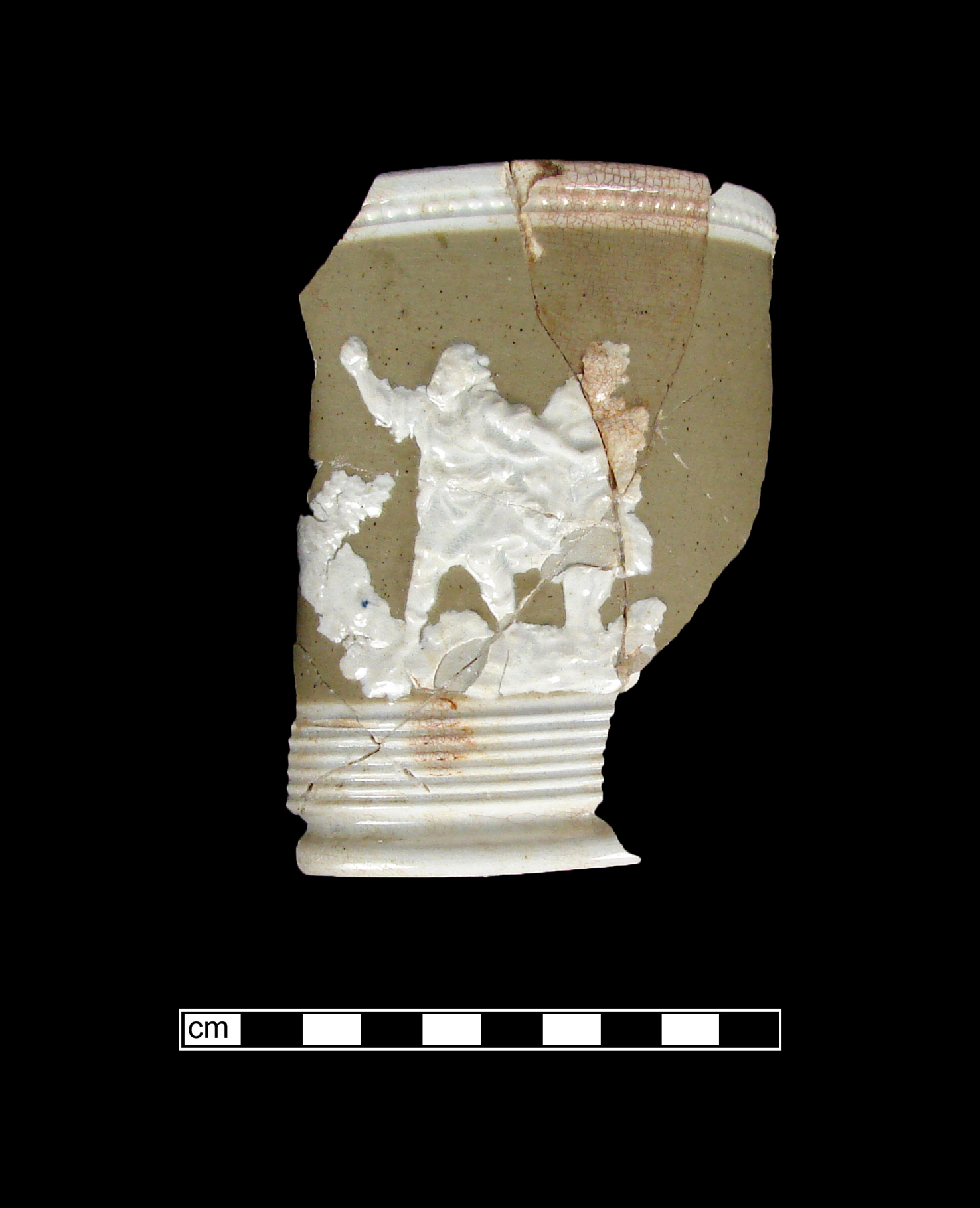 Image of sprig molded ware fragment.