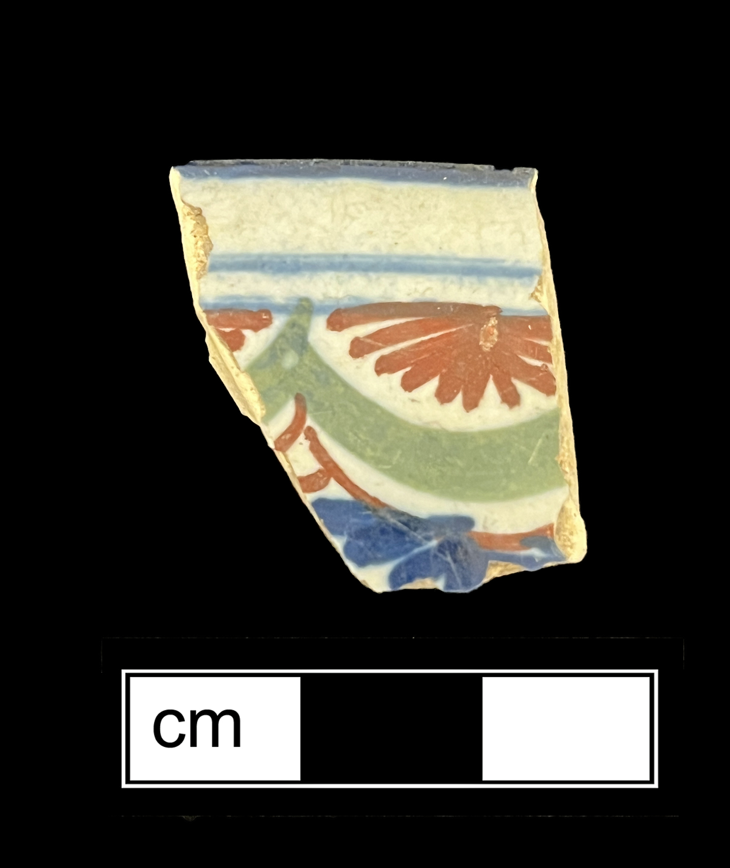 Image of tin-glazed earthenware fragment.