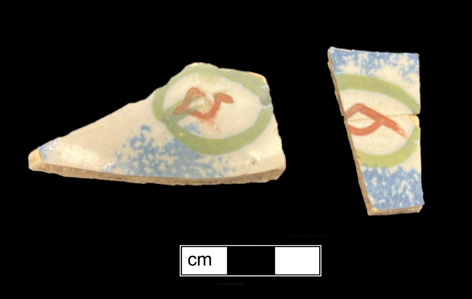 Image of tin-glazed earthenware fragment.