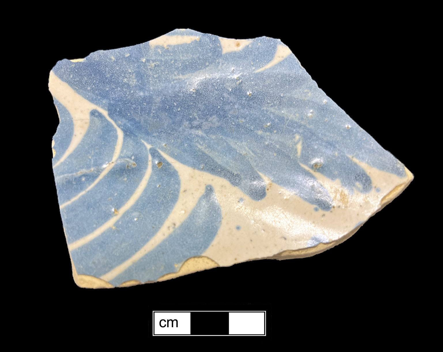 Image of tin-glazed earthenware fragment.