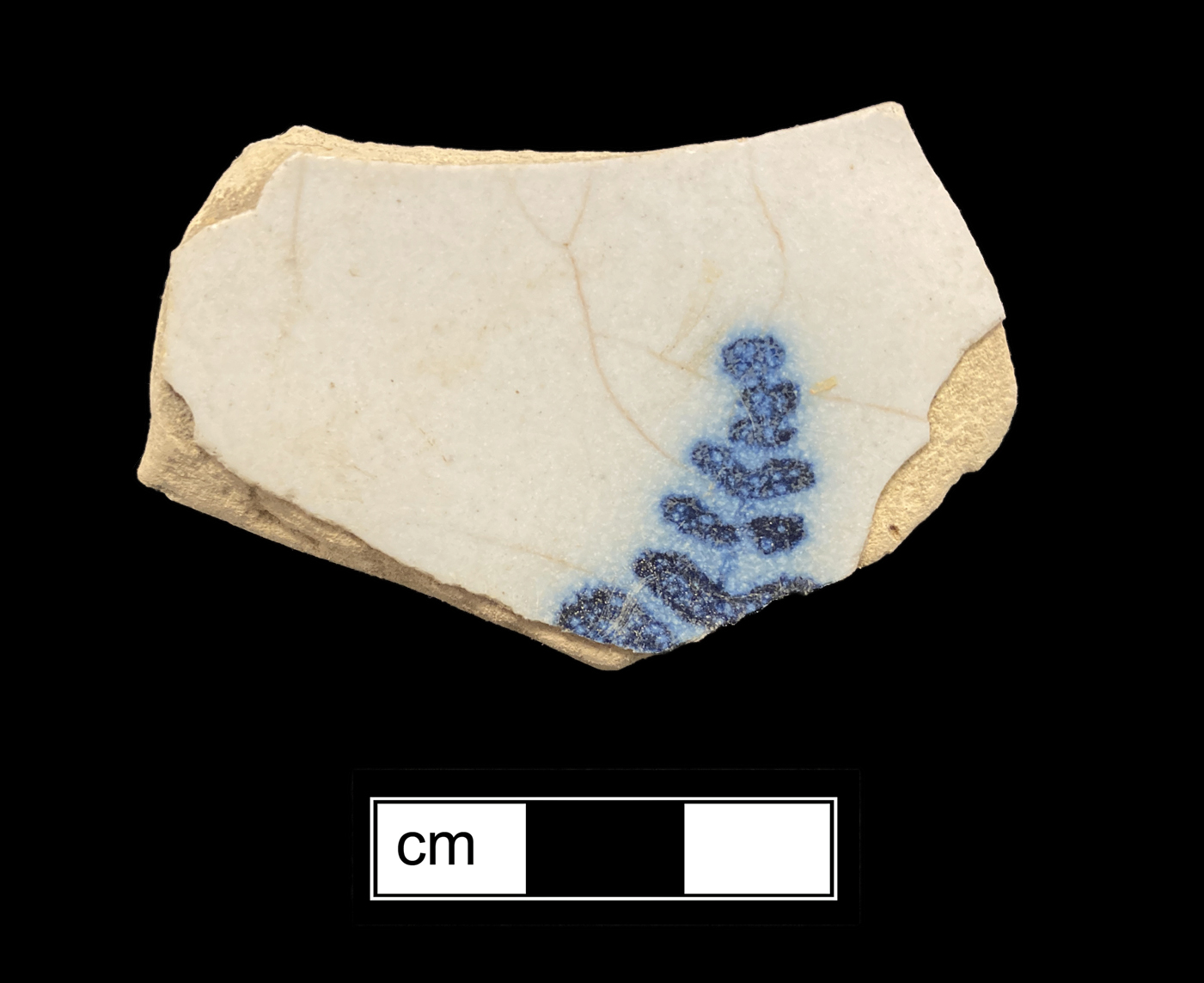Image of tin-glazed earthenware fragment.