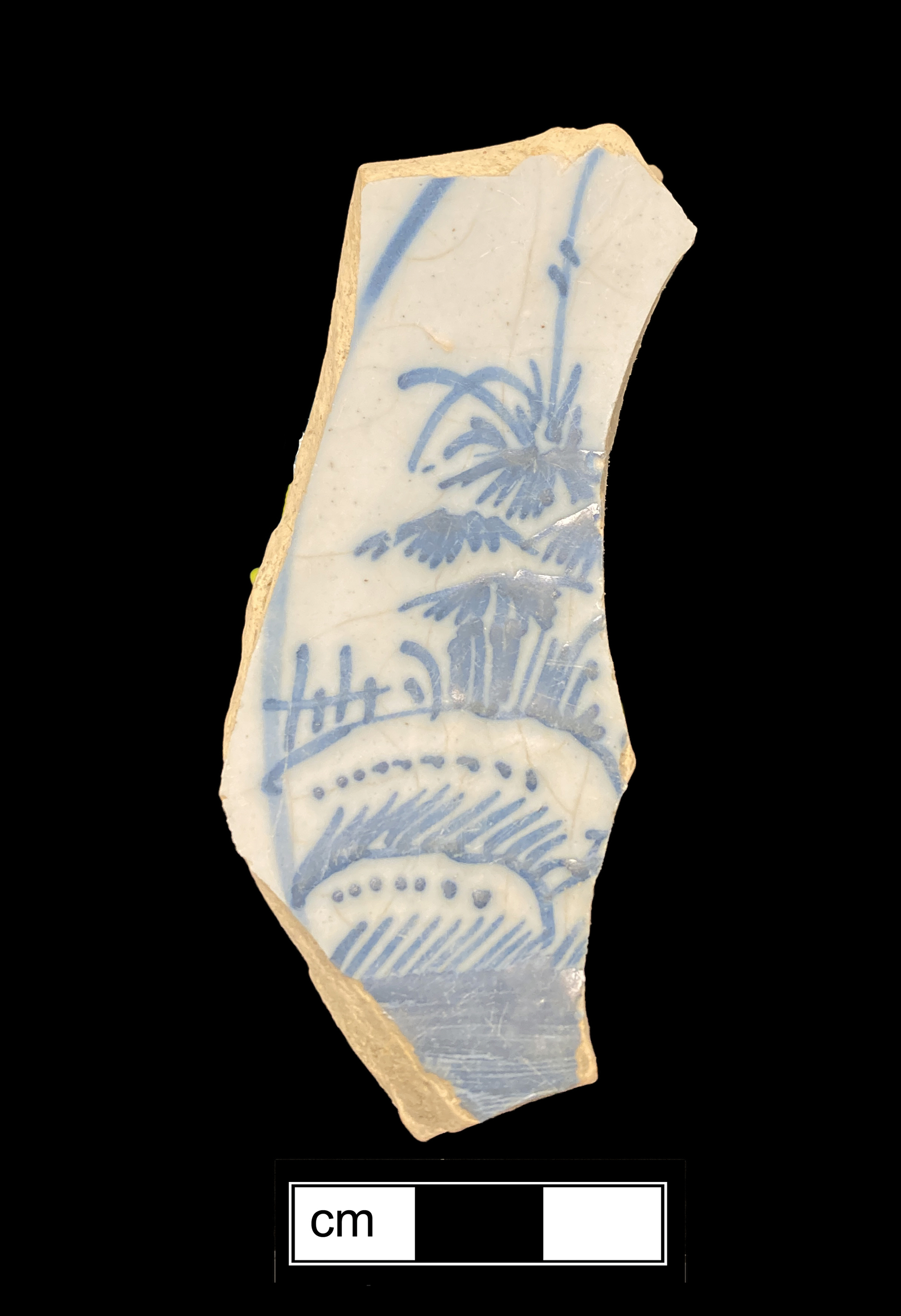 Image of tin-glazed earthenware fragment.