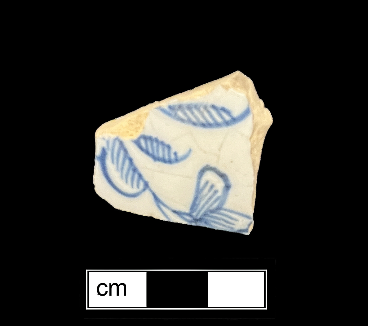 Image of tin-glazed earthenware fragment.