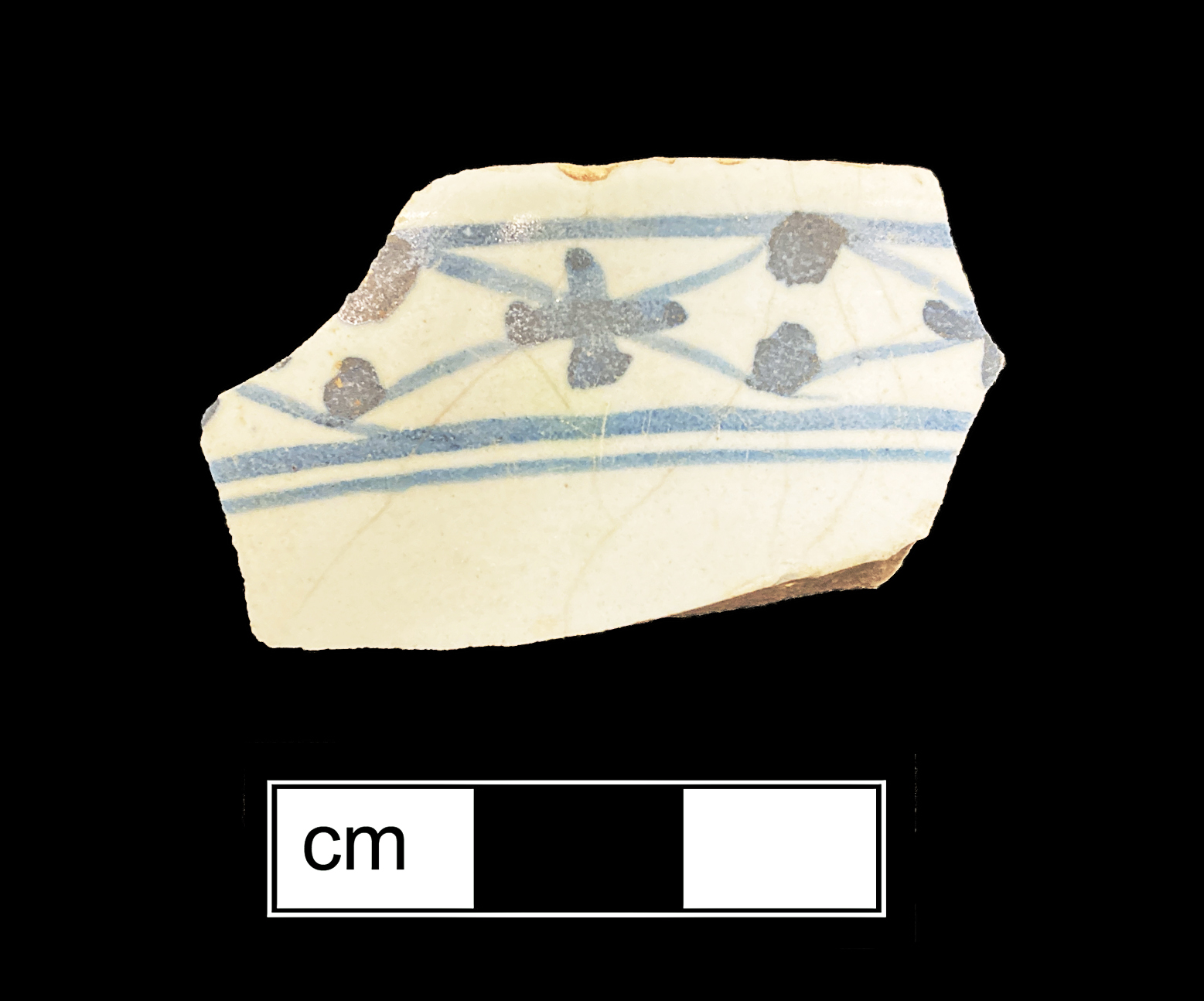 Image of tin-glazed earthenware fragment.
