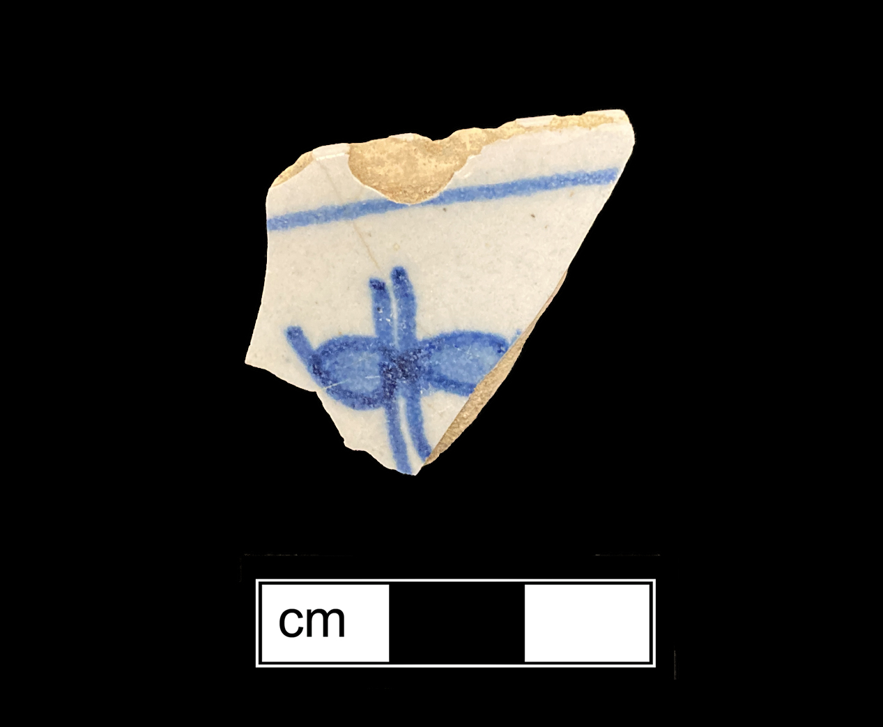 Image of tin-glazed earthenware fragment.
