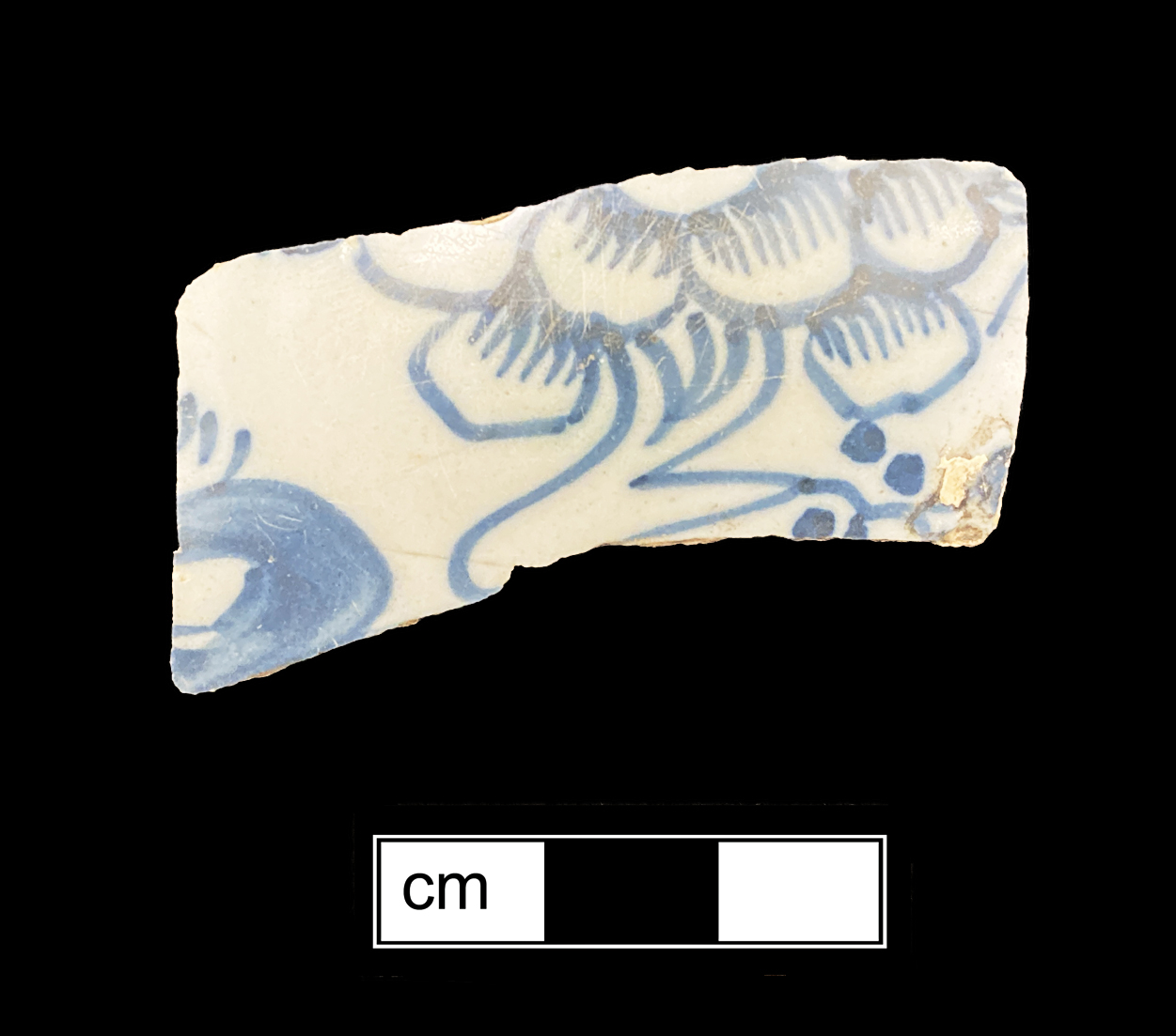 Image of tin-glazed earthenware fragment.