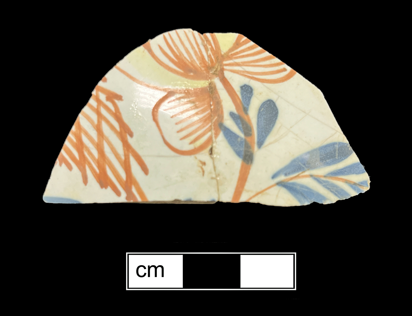 Image of tin-glazed earthenware fragment.