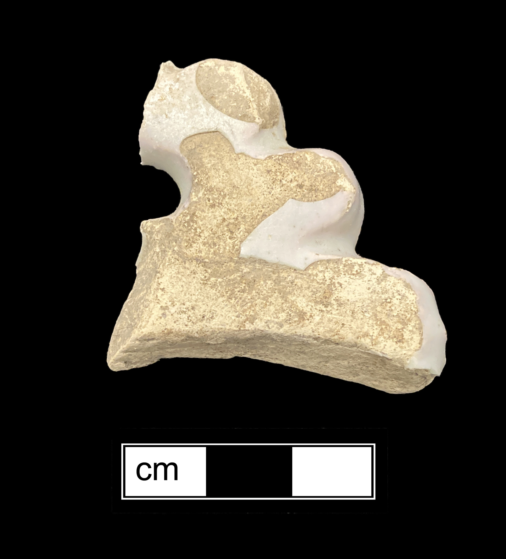 Image of tin-glazed earthenware fragment.