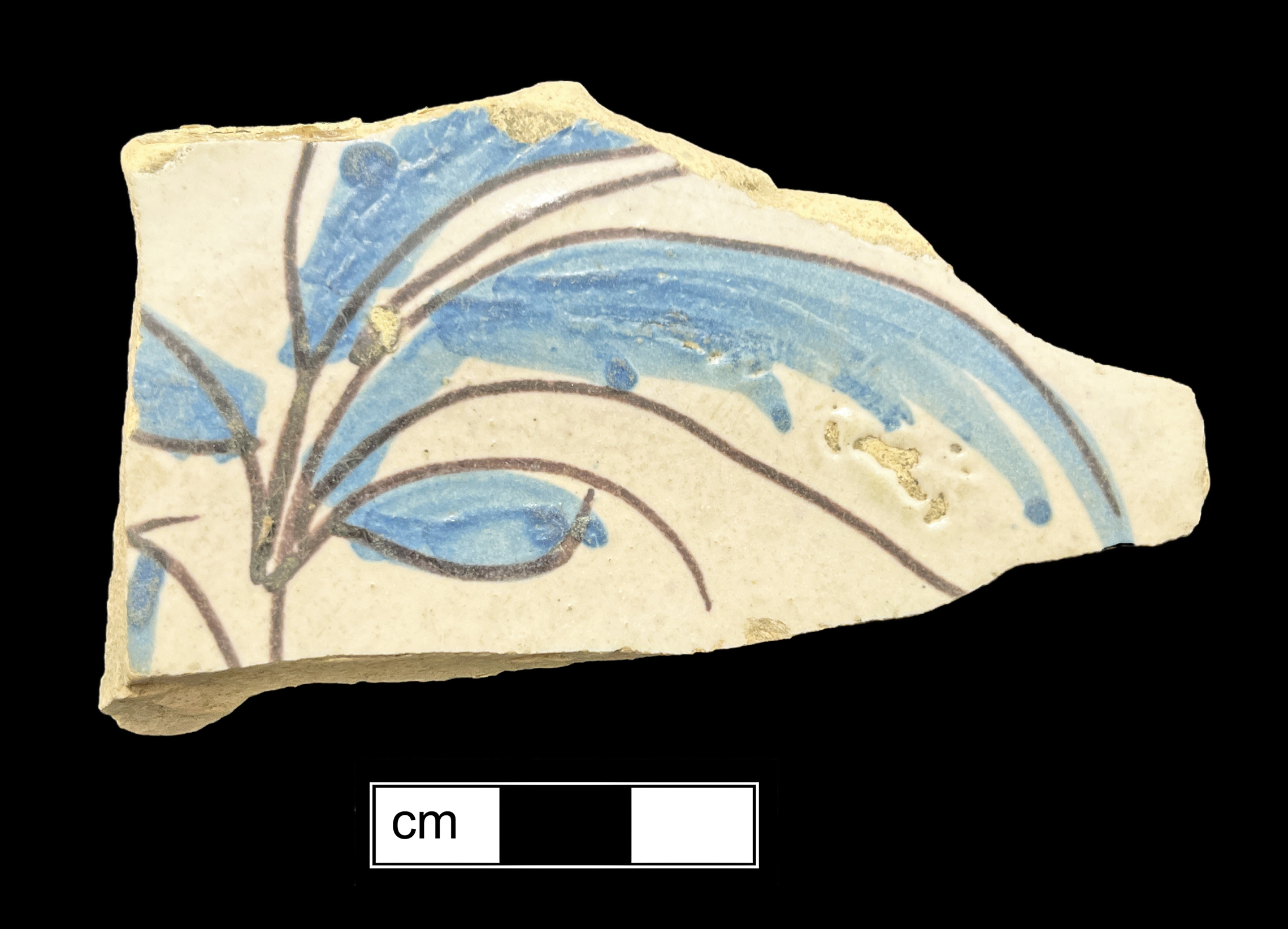 Image of tin-glazed earthenware fragment.
