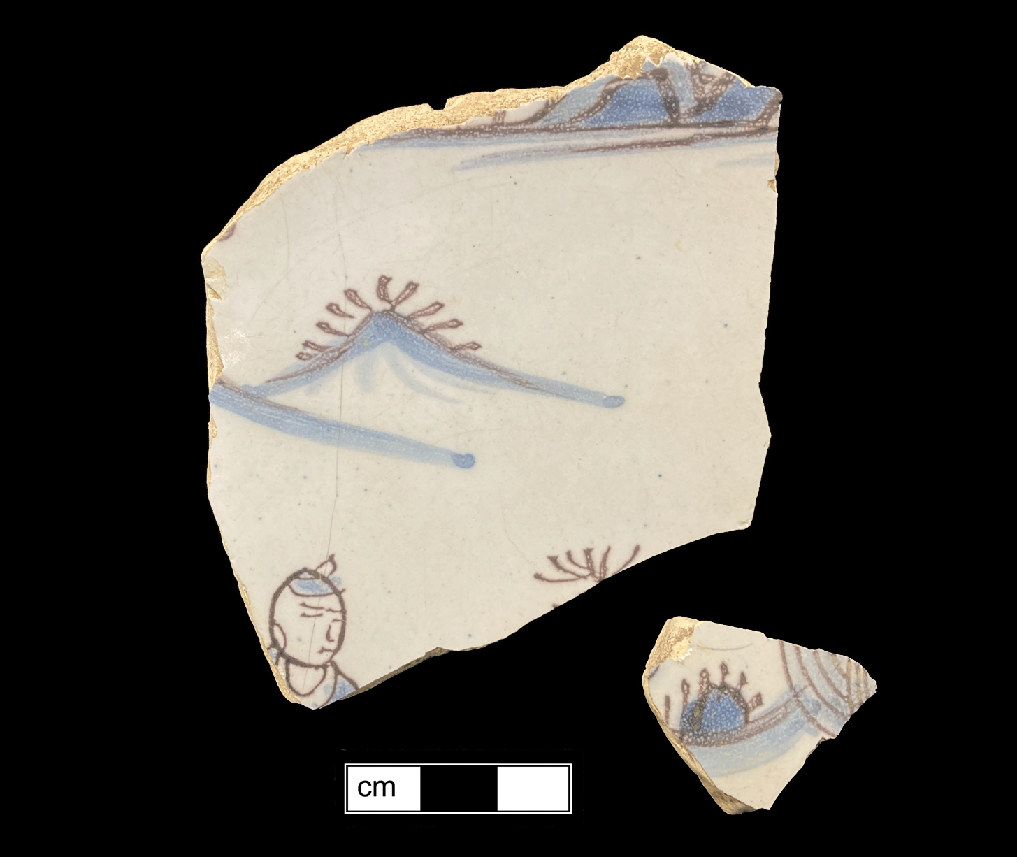 Image of tin-glazed earthenware fragment.