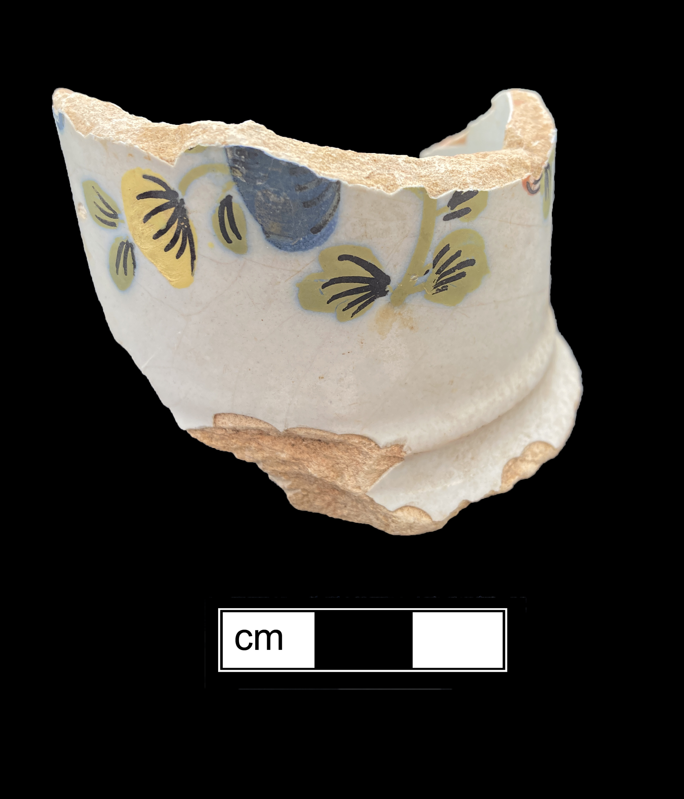 Image of tin-glazed earthenware fragment.