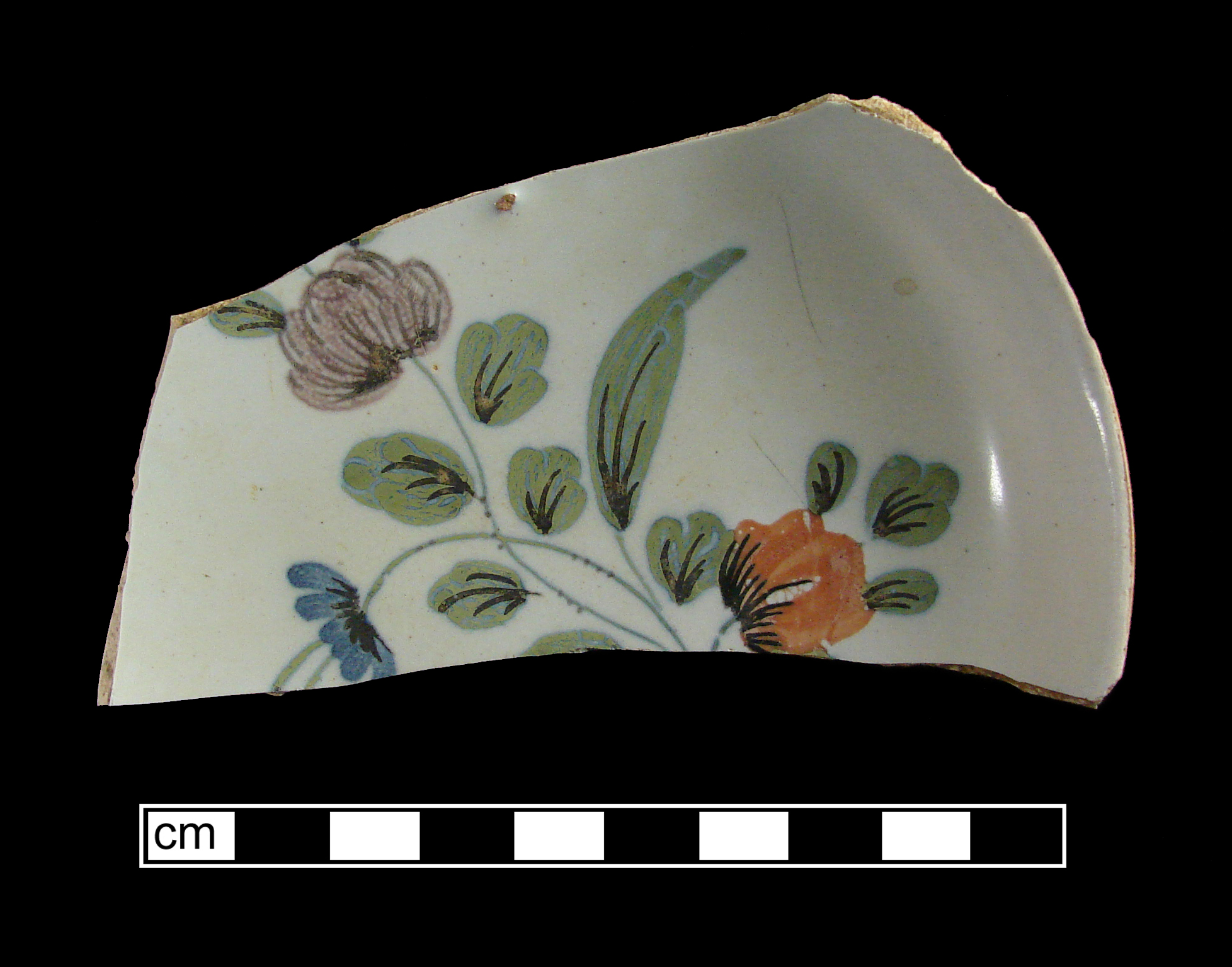 Image of tin-glazed earthenware fragment.