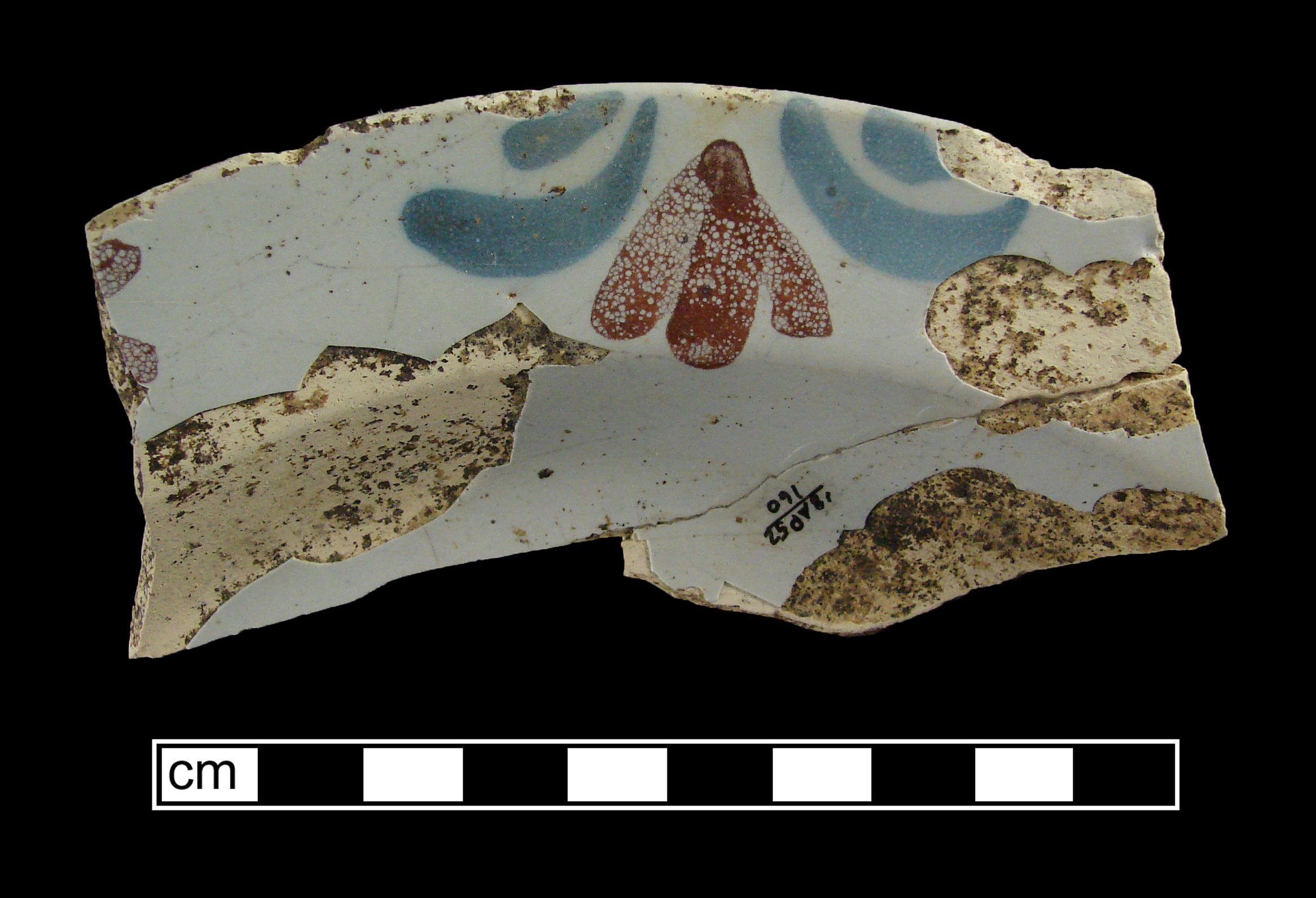 Image of tin-glazed earthenware fragment.