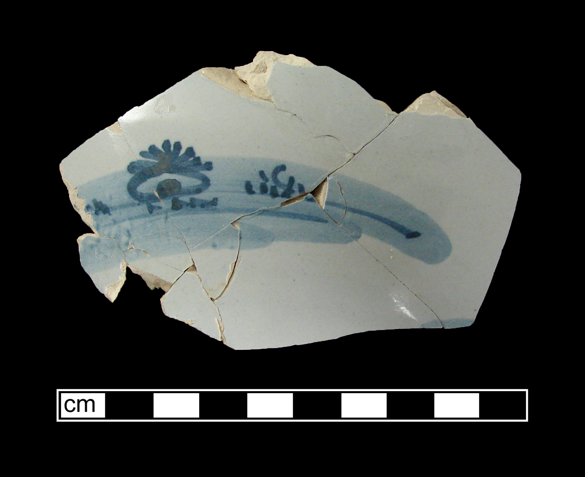 Image of tin-glazed earthenware fragment.