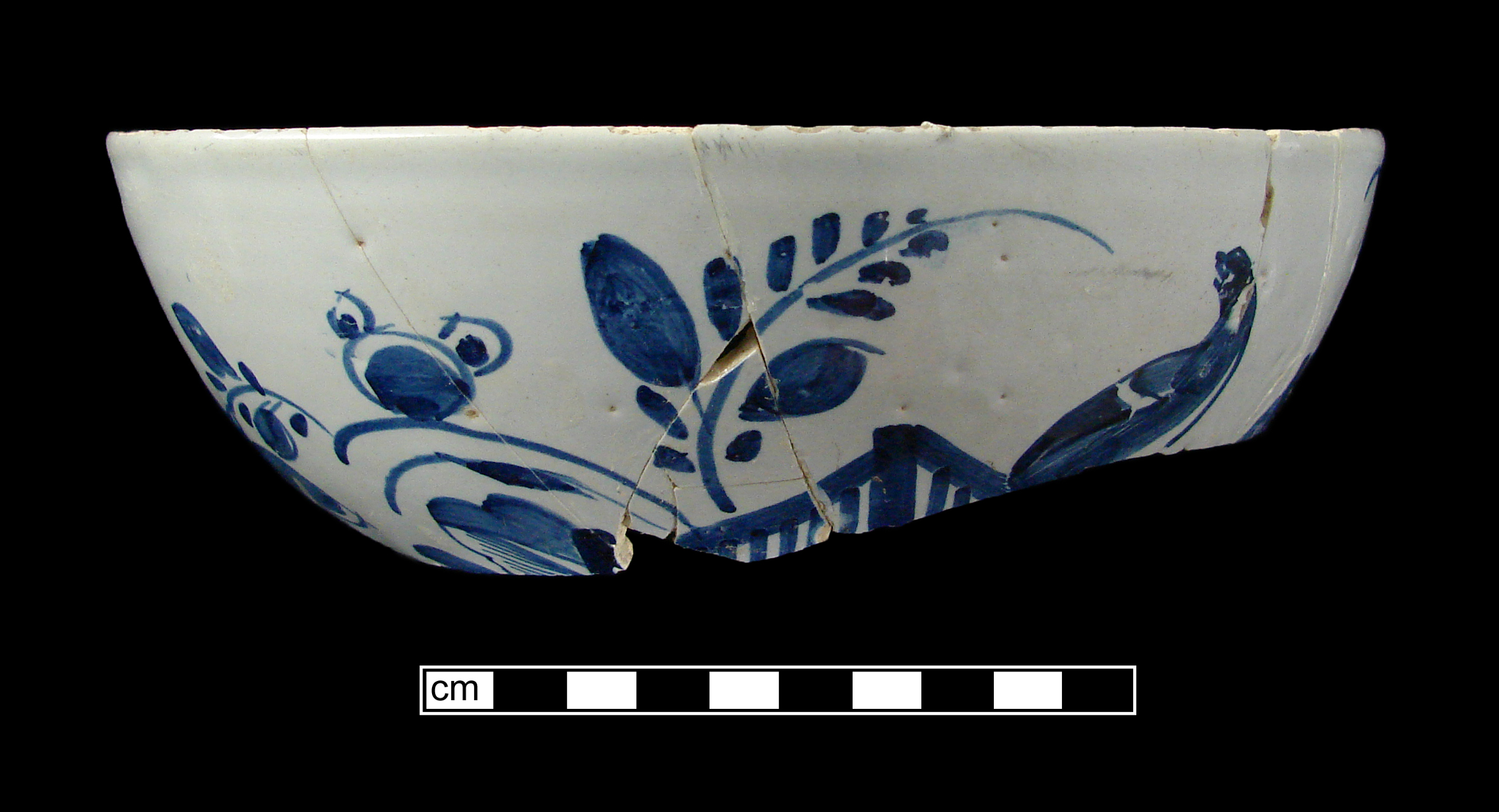 Image of tin-glazed earthenware fragment.