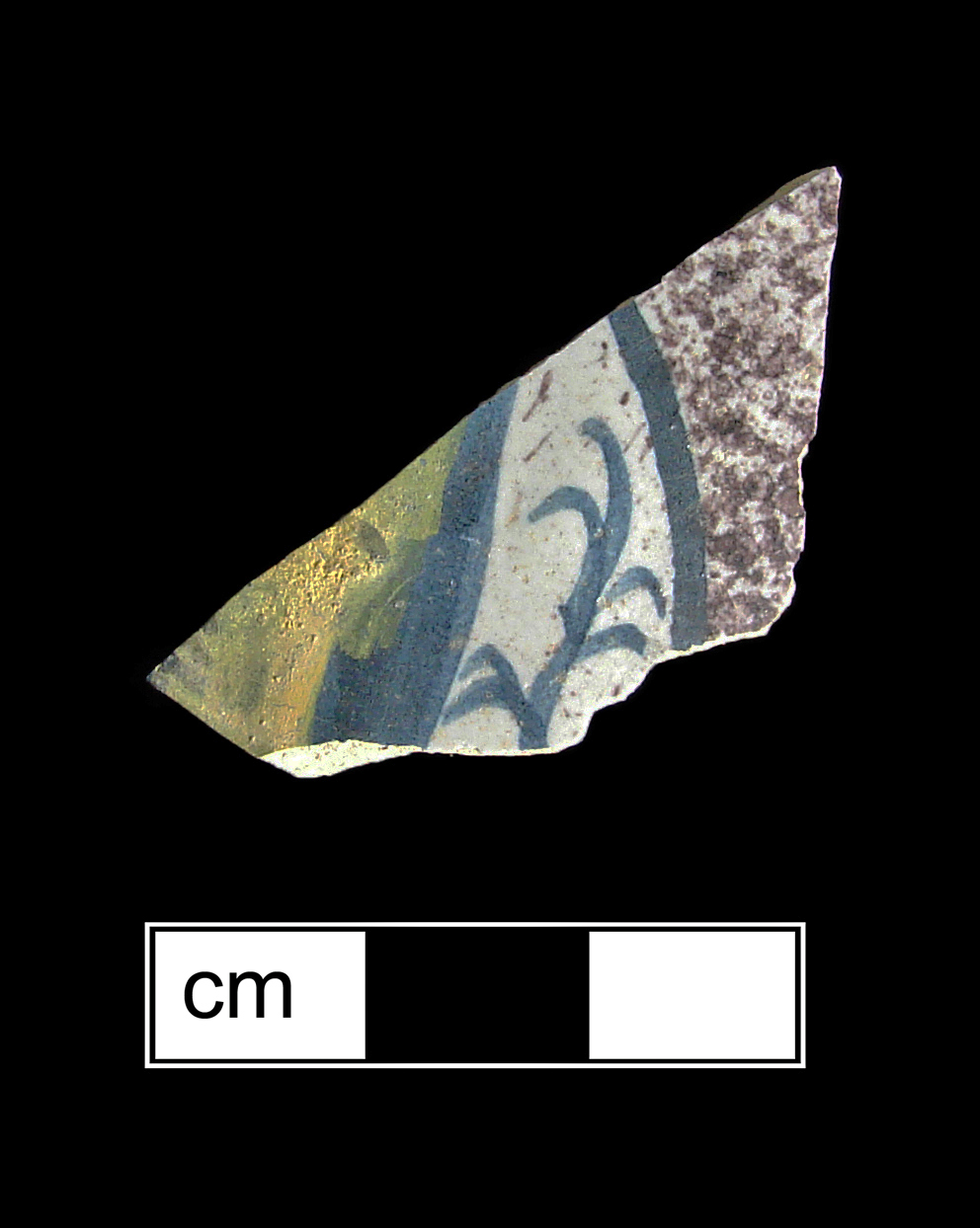 Image of tin-glazed earthenware fragment.