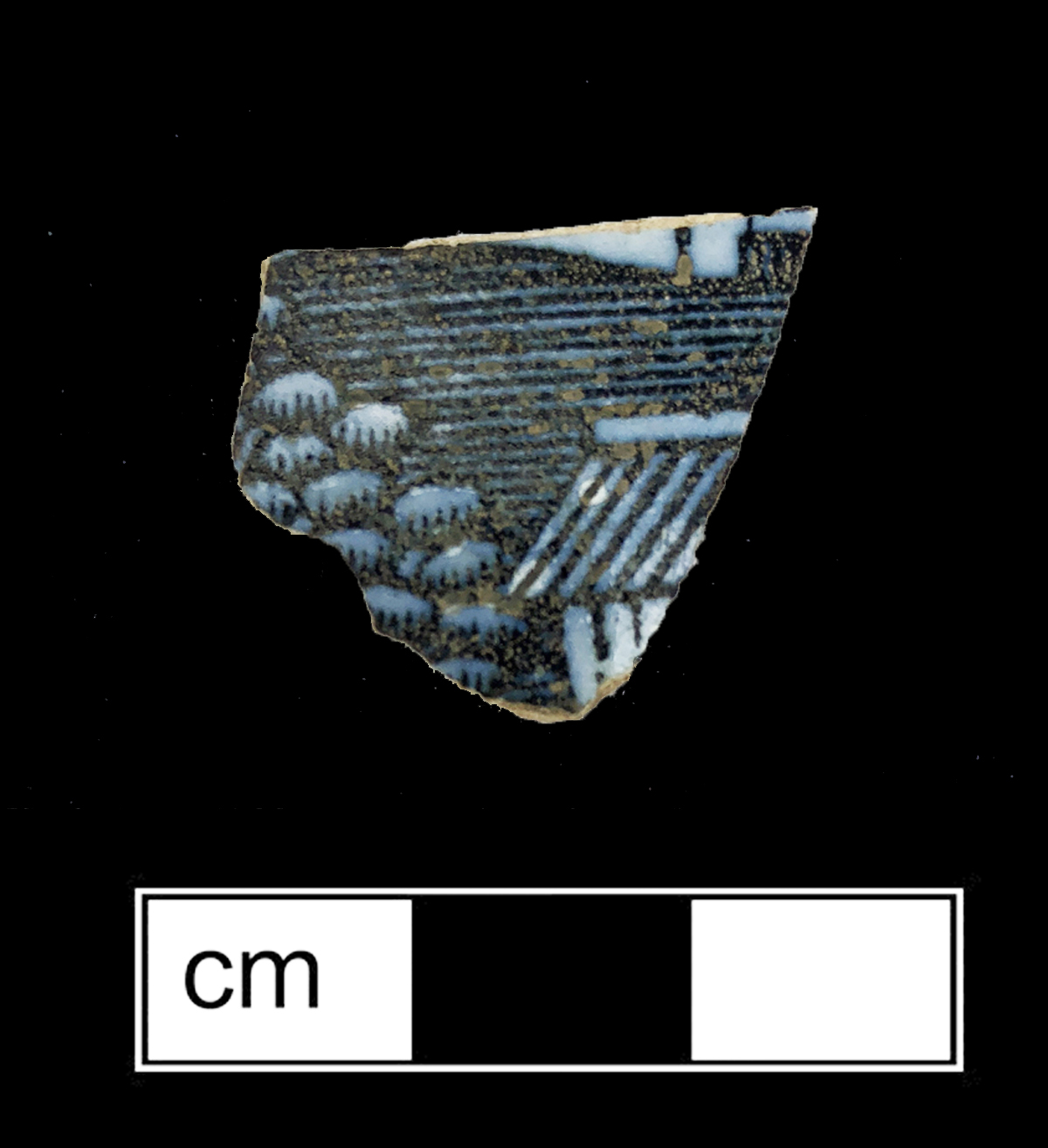 Image of tin-glazed earthenware fragment.