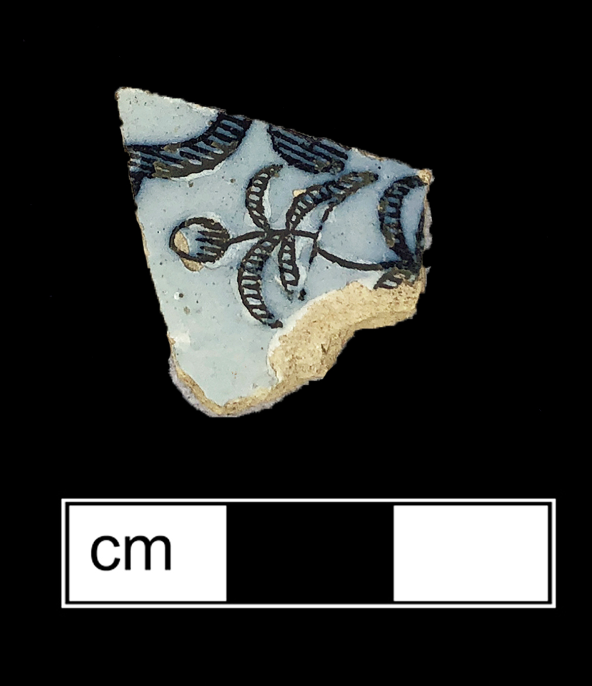 Image of tin-glazed earthenware fragment.