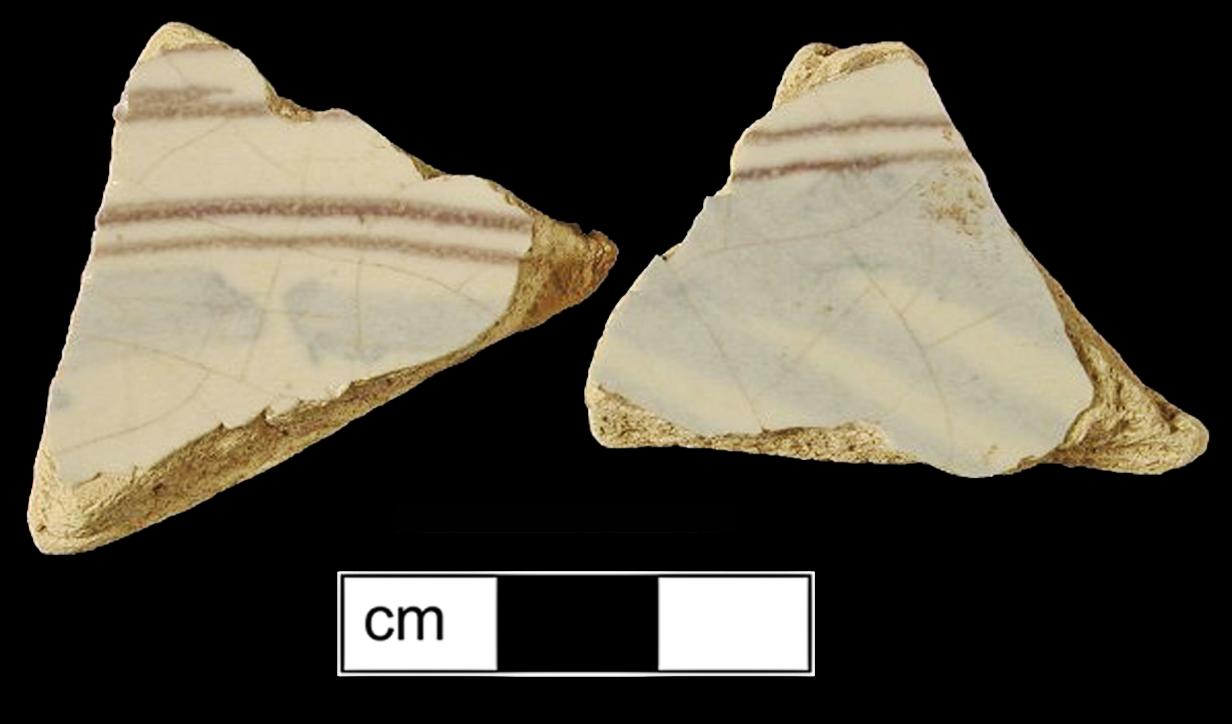 Image of tin-glazed earthenware fragment.