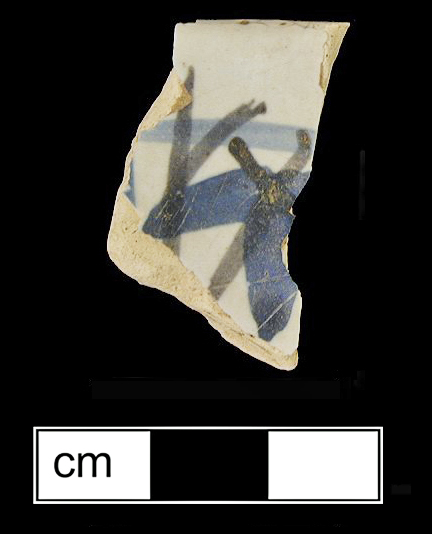 Image of tin-glazed earthenware fragment.
