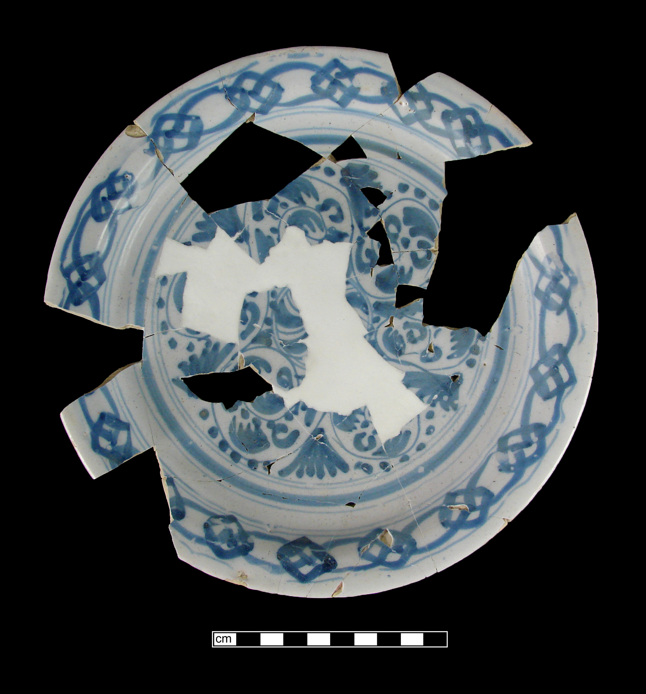 Image of tin-glazed earthenware fragment.