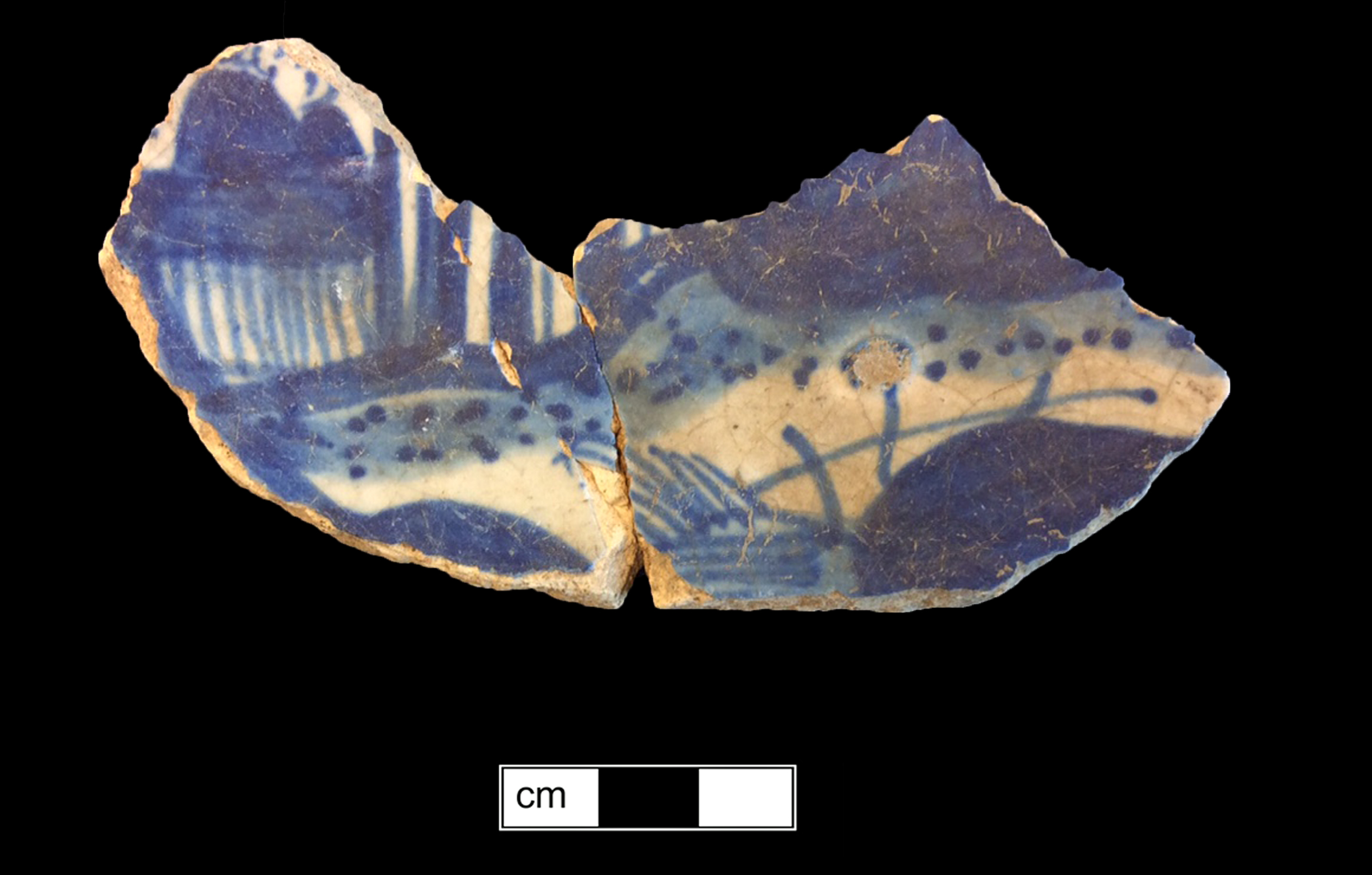 Image of tin-glazed earthenware fragment.