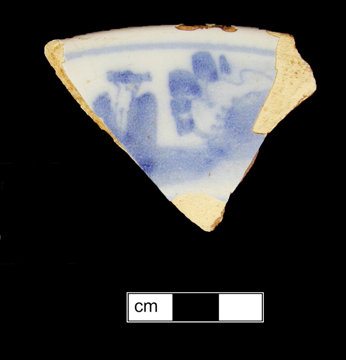 Image of tin-glazed earthenware fragment.