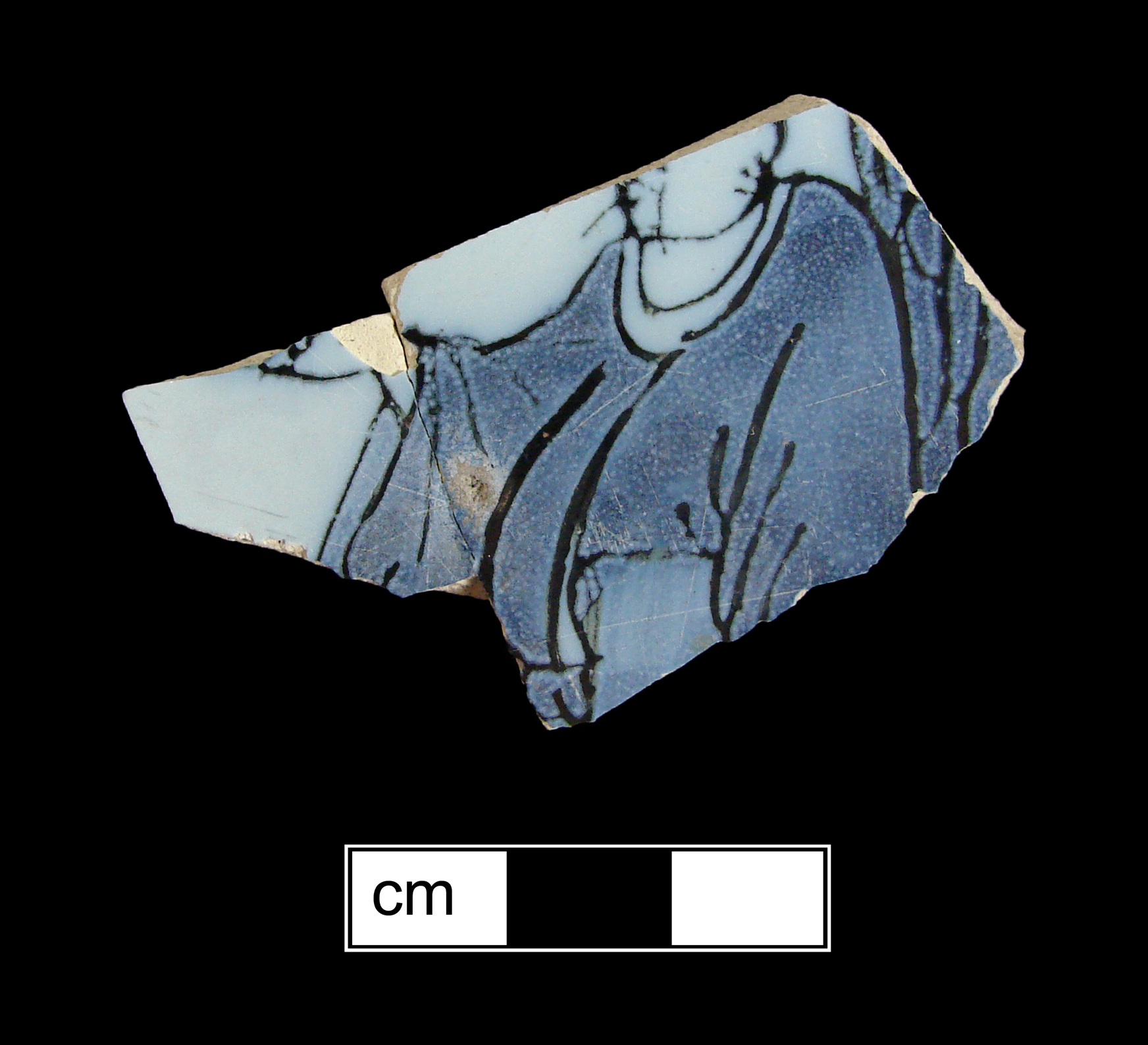 Image of tin-glazed earthenware fragment.