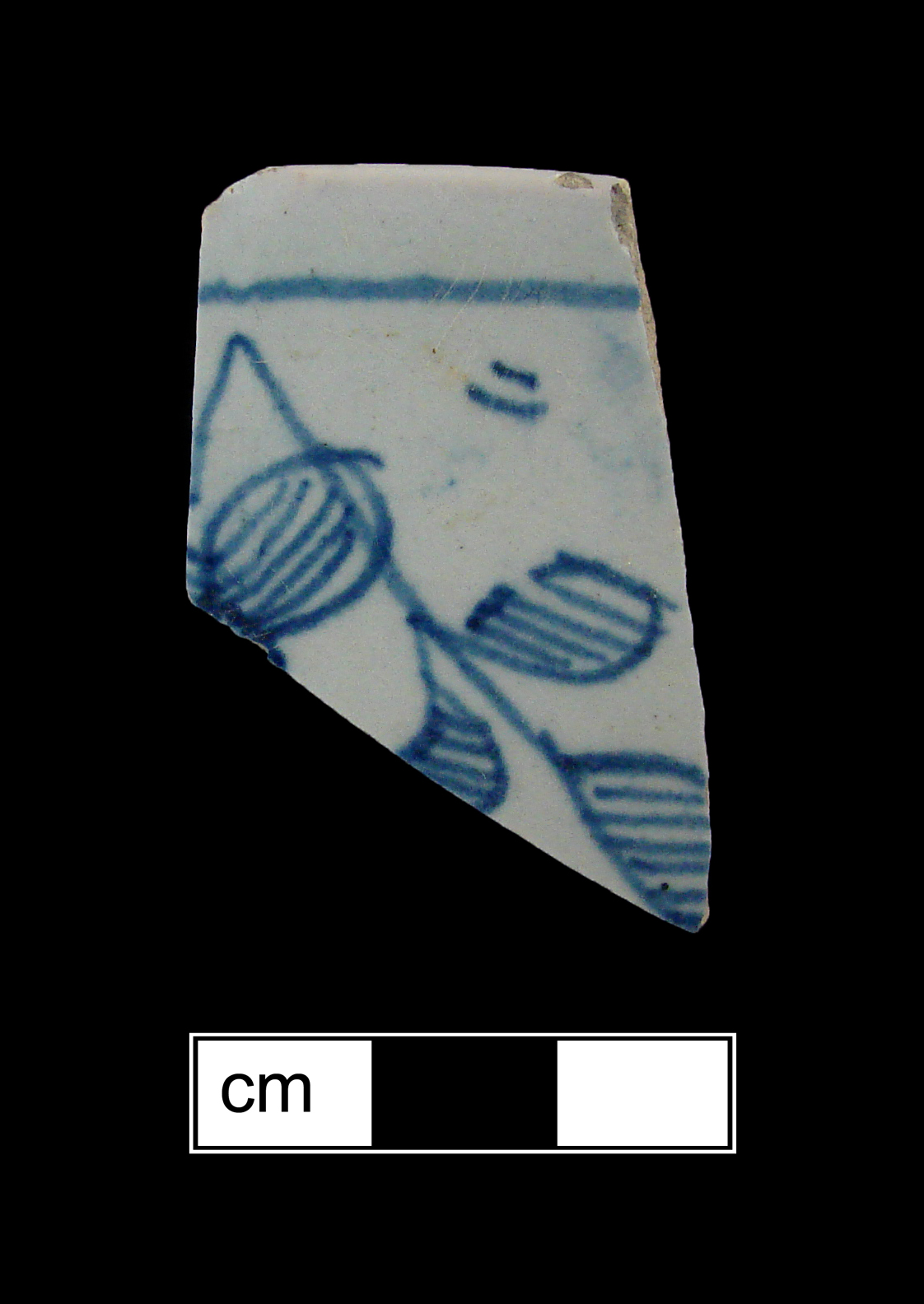 Image of tin-glazed earthenware fragment.