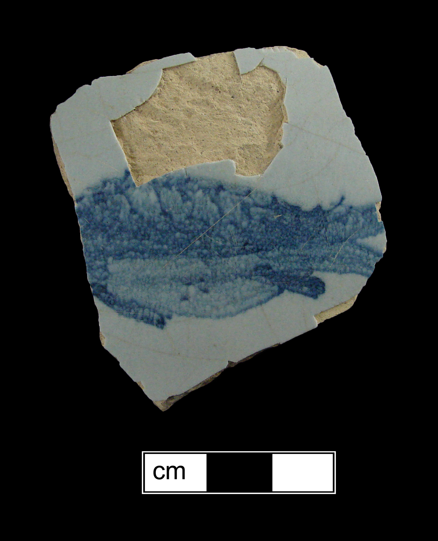 Image of tin-glazed earthenware fragment.
