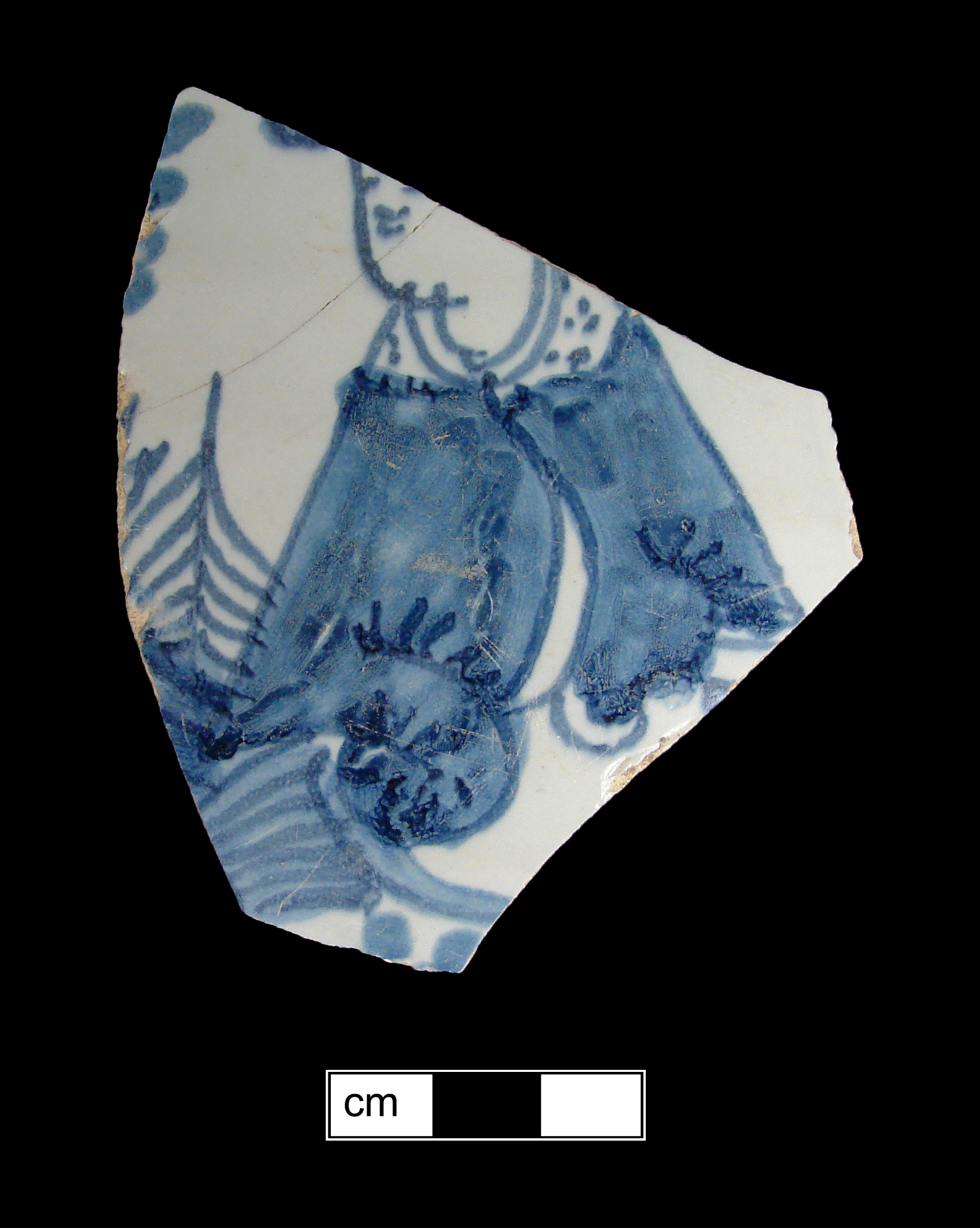 Image of tin-glazed earthenware fragment.