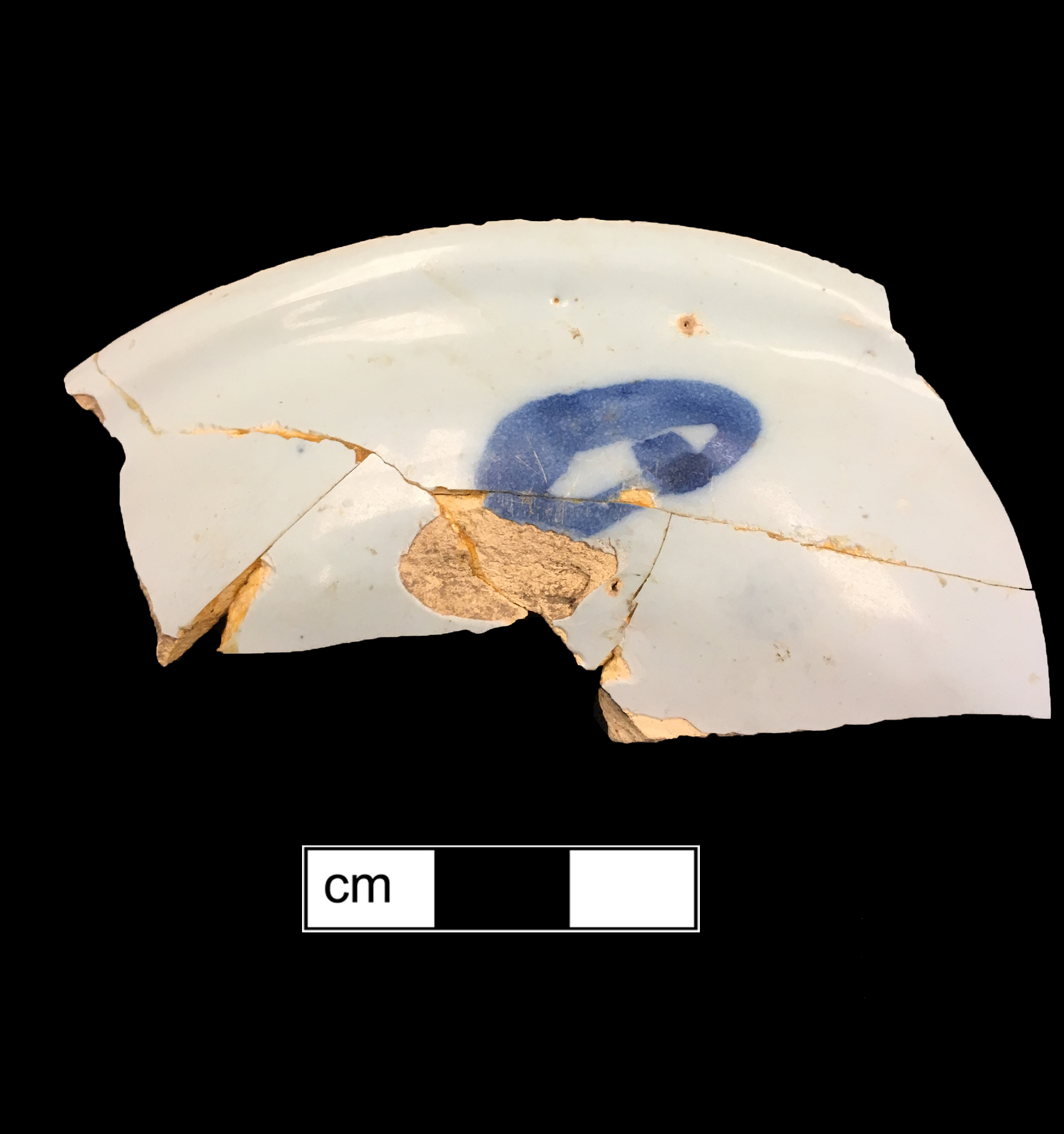 Image of tin-glazed earthenware fragment.