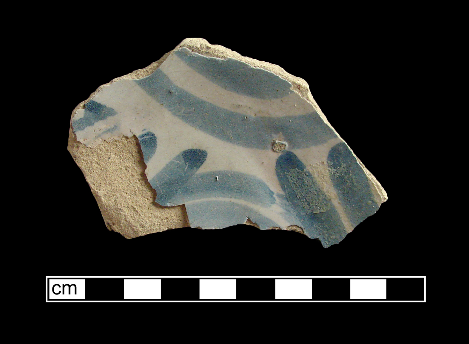 Image of tin-glazed earthenware fragment.