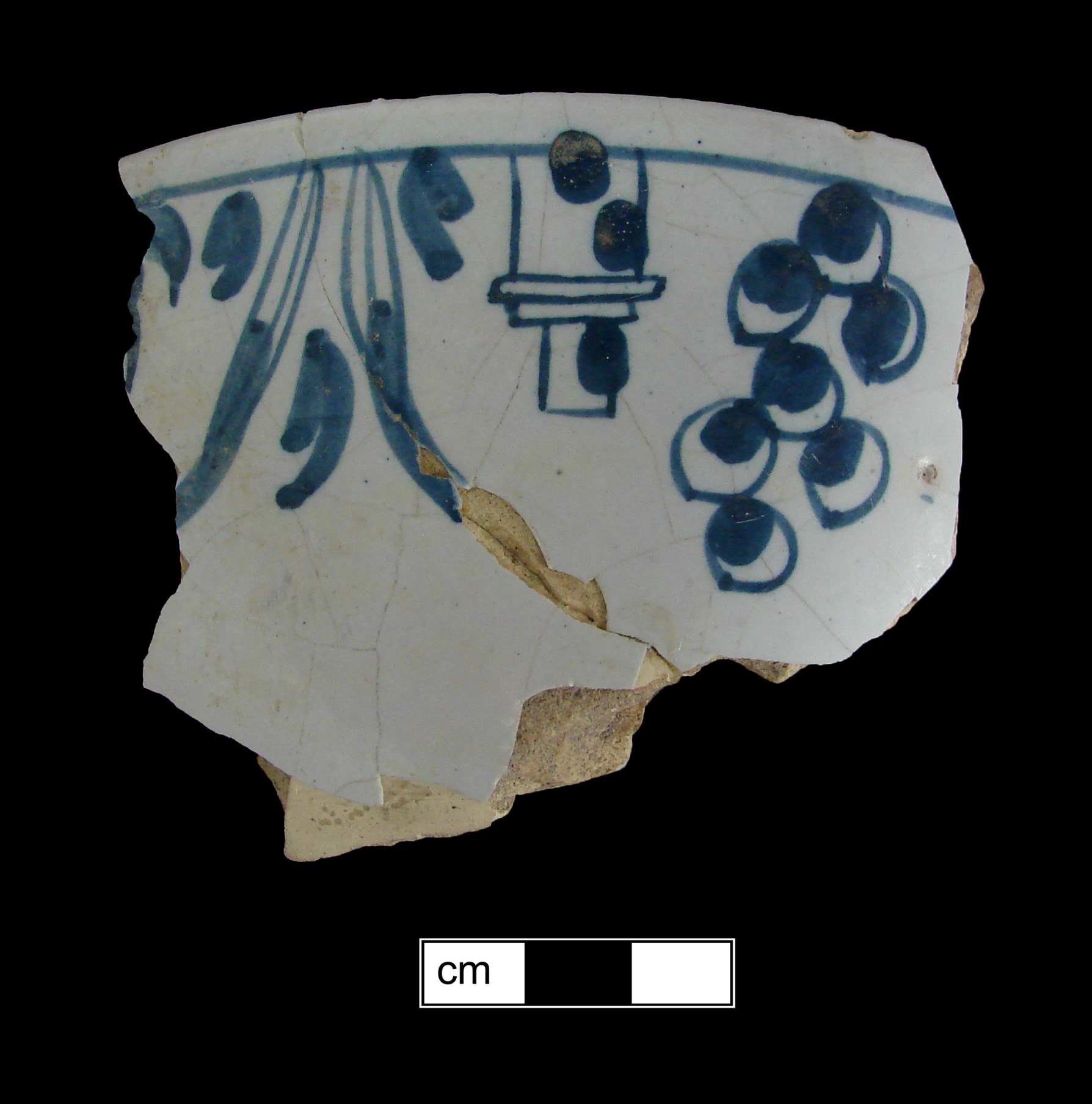 Image of tin-glazed earthenware fragment.