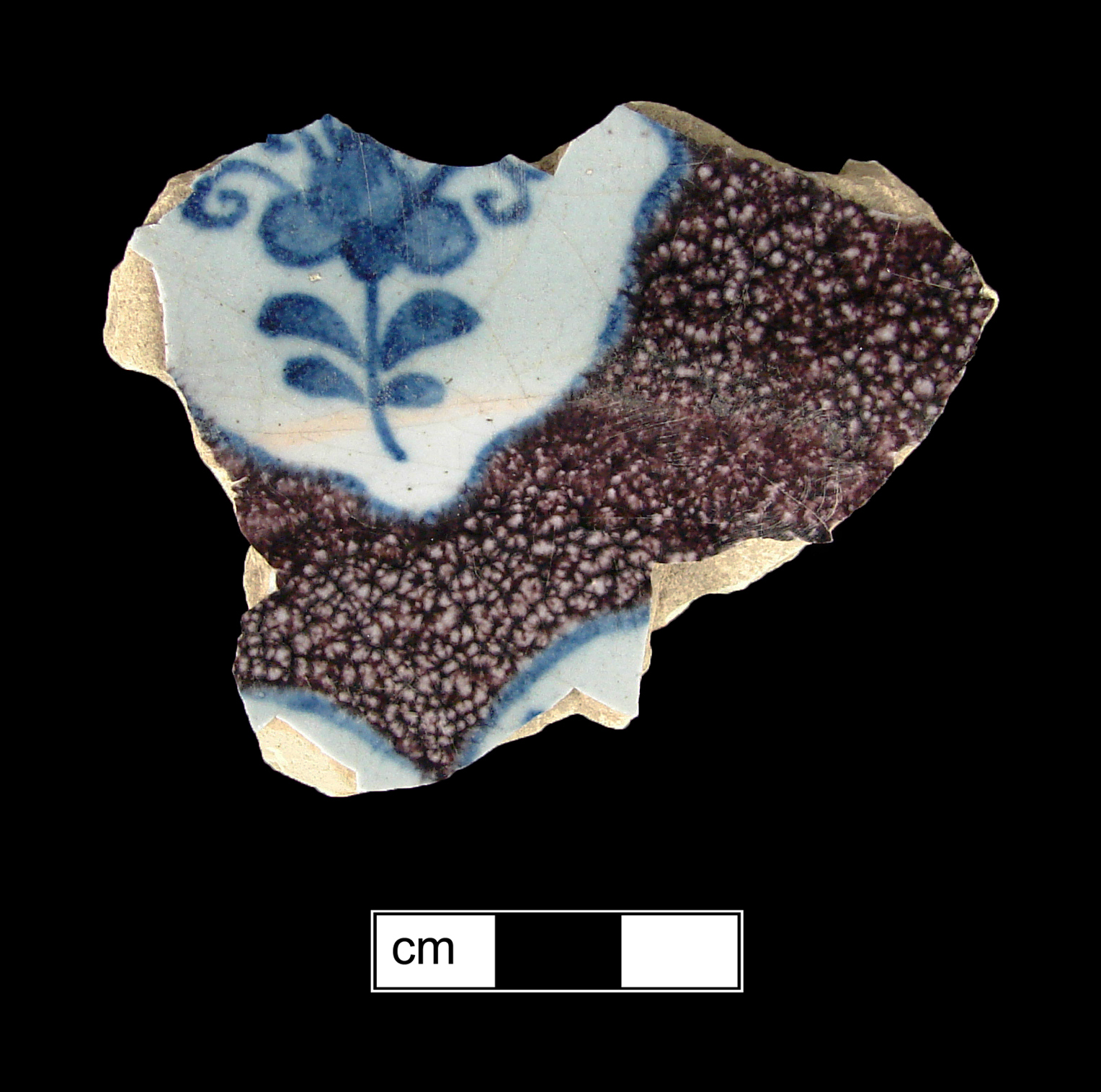 Image of tin-glazed earthenware fragment.