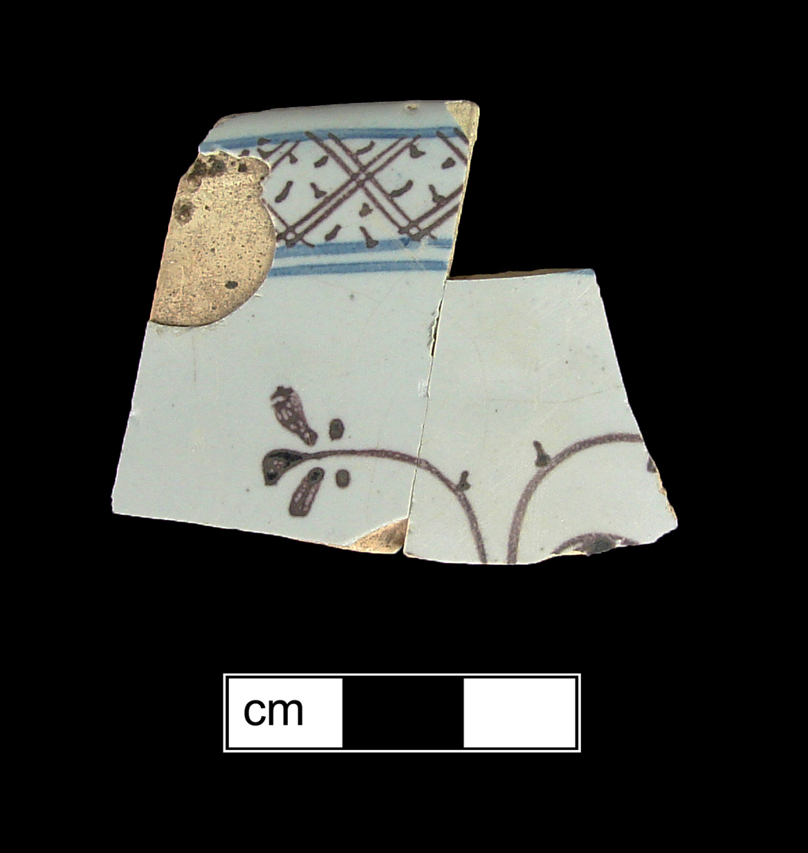 Image of tin-glazed earthenware fragment.
