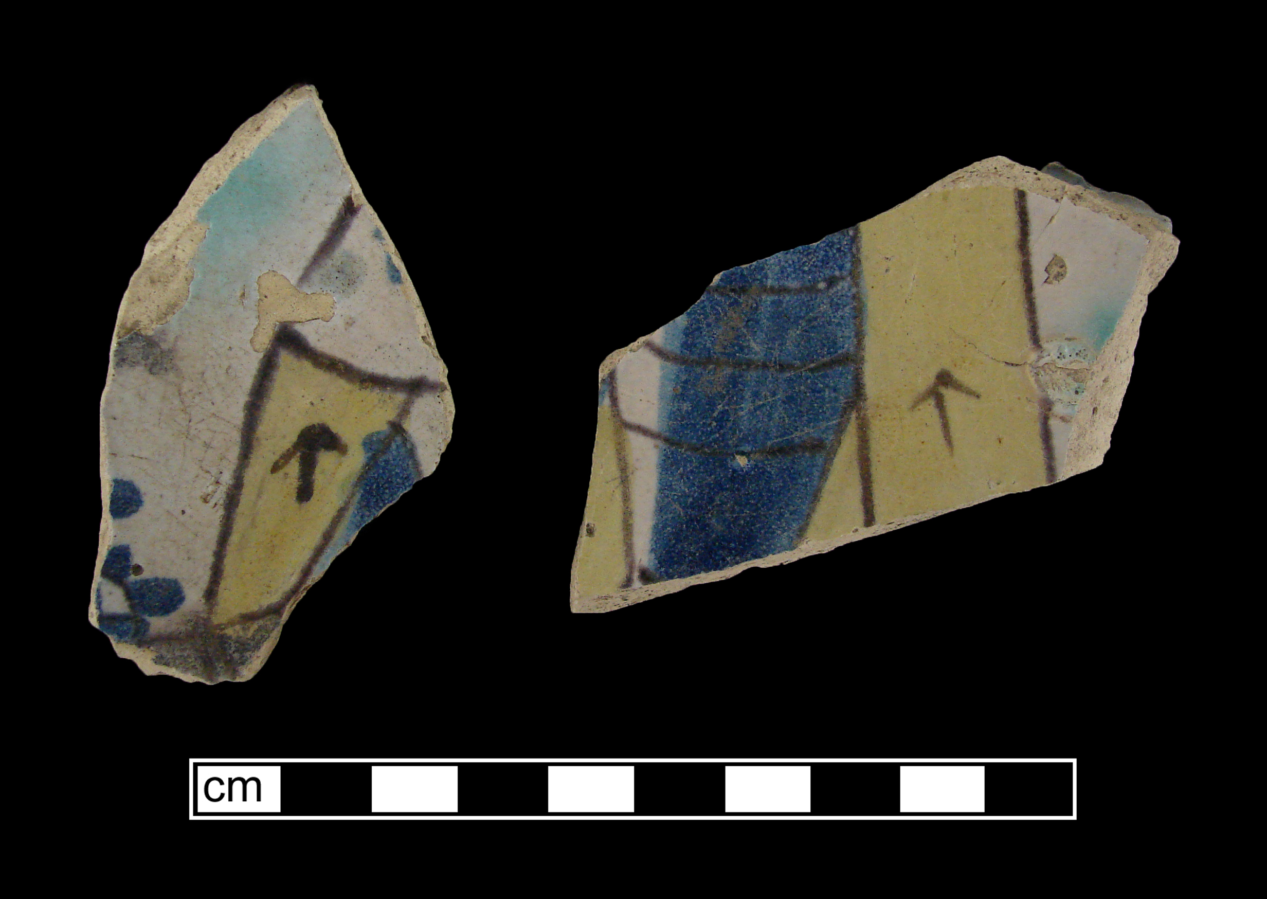 Image of tin-glazed earthenware fragment.