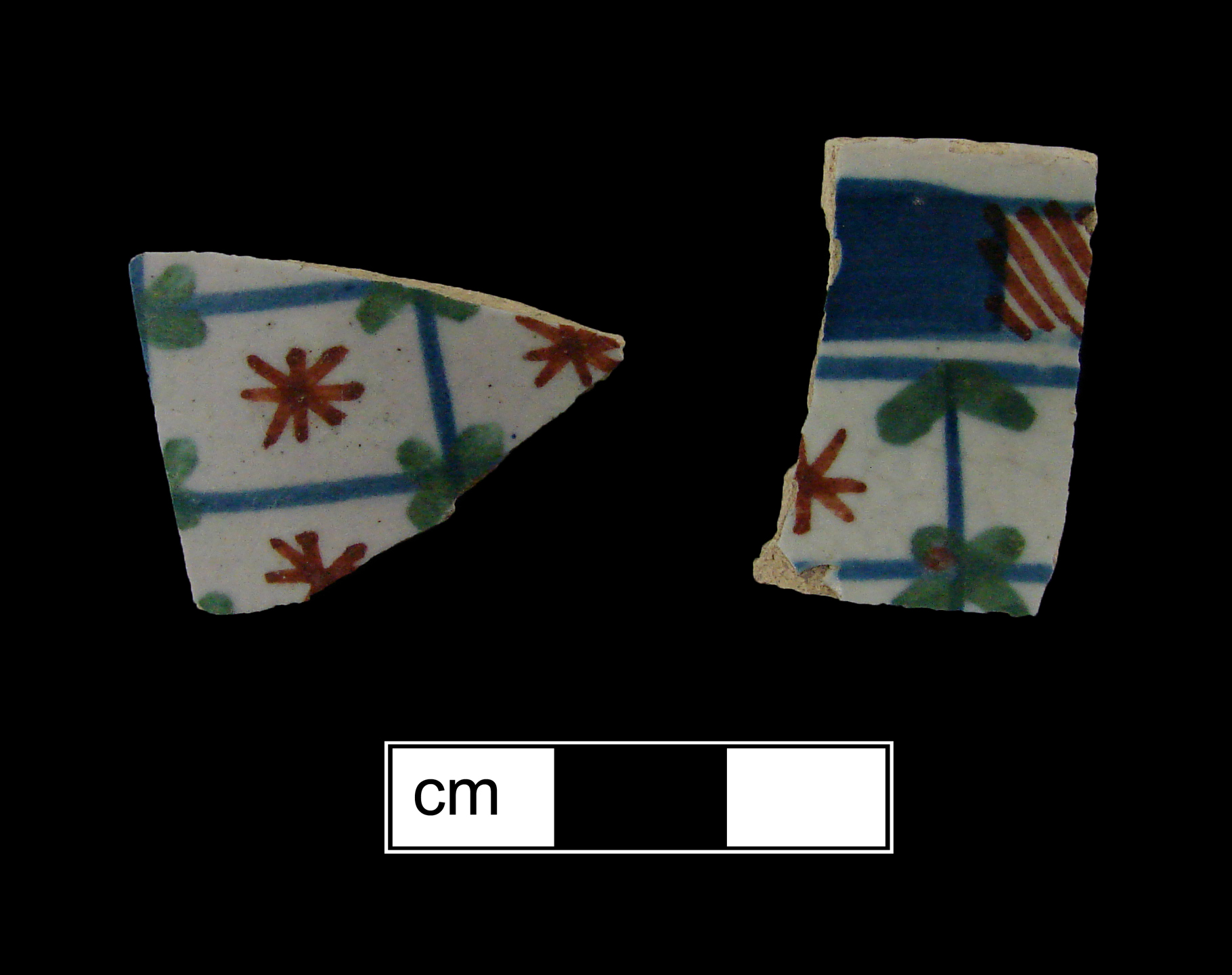 Image of tin-glazed earthenware fragment.