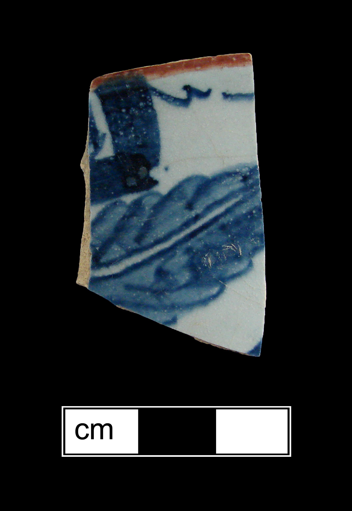 Image of tin-glazed earthenware fragment.