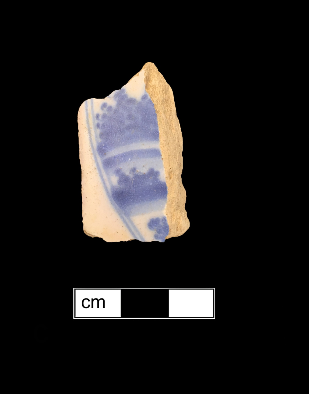 Image of tin-glazed earthenware fragment.
