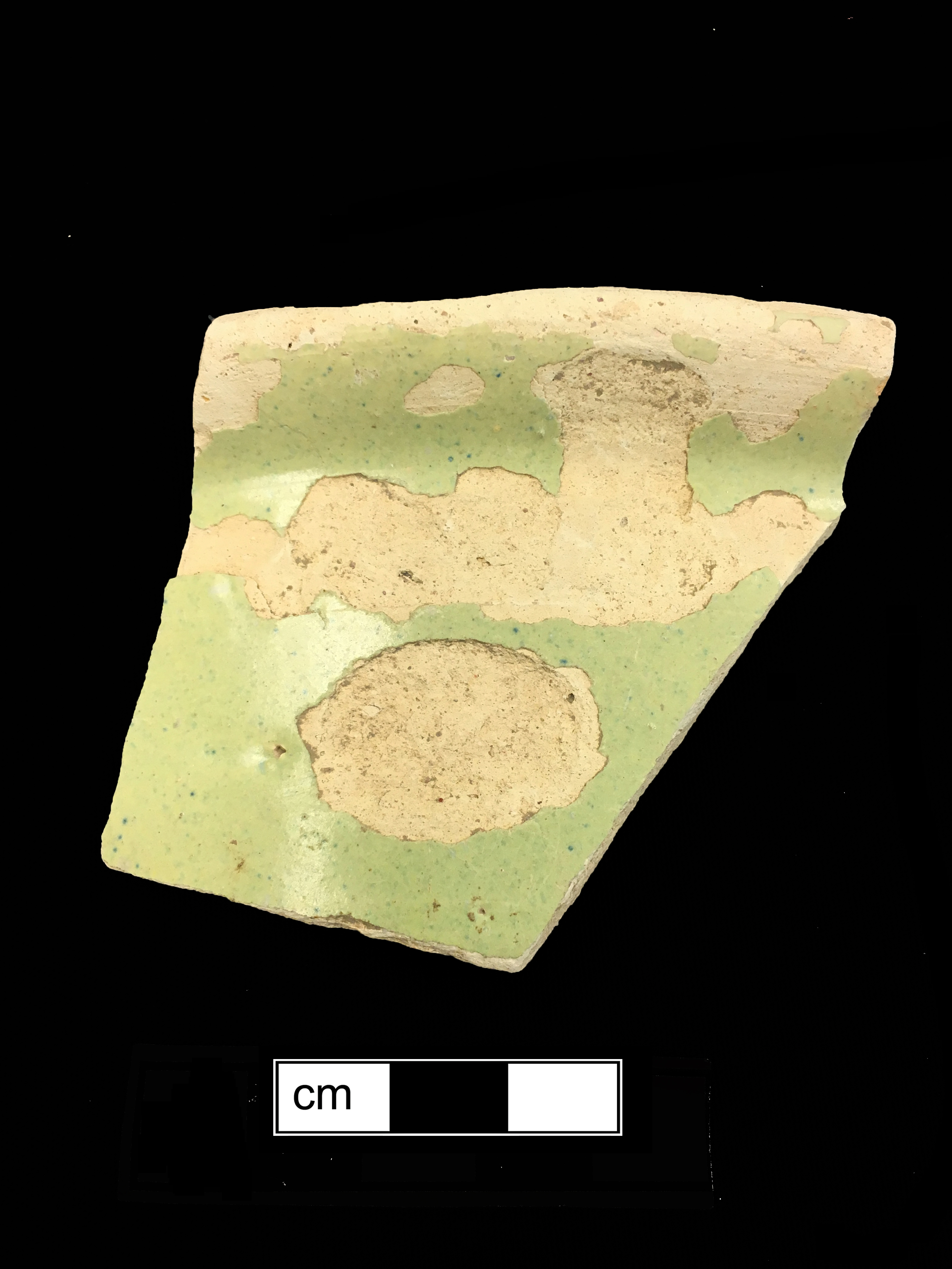 Image of tin-glazed earthenware fragment.
