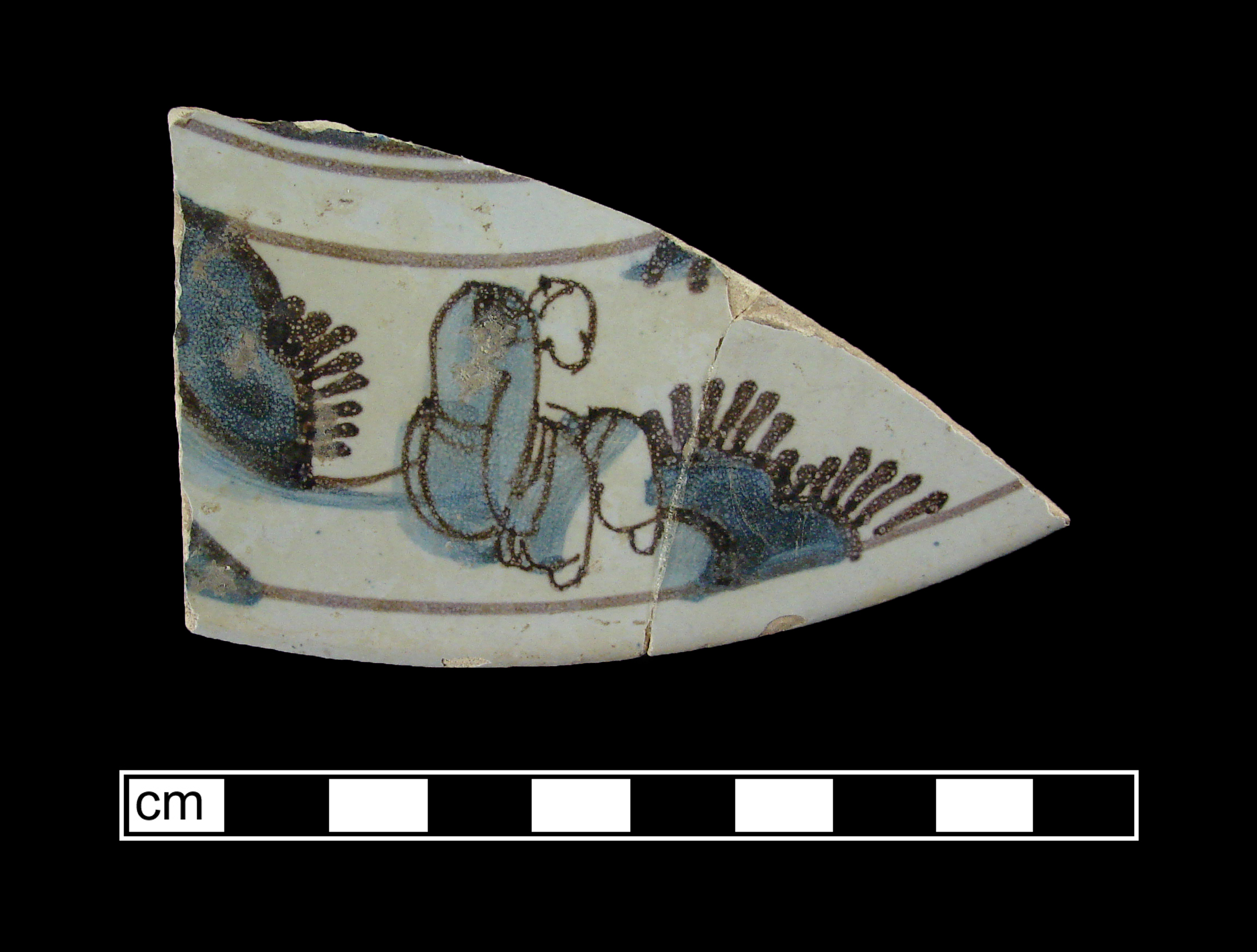 Image of tin-glazed earthenware fragment.