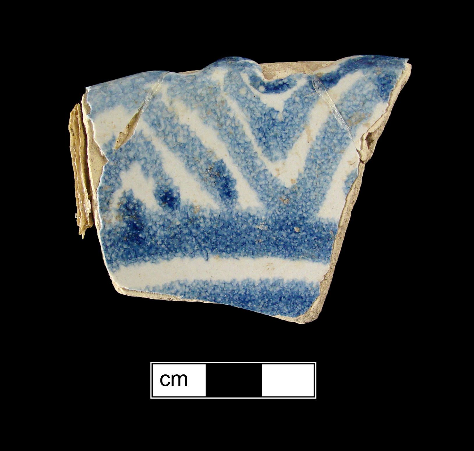 Image of tin-glazed earthenware fragment.